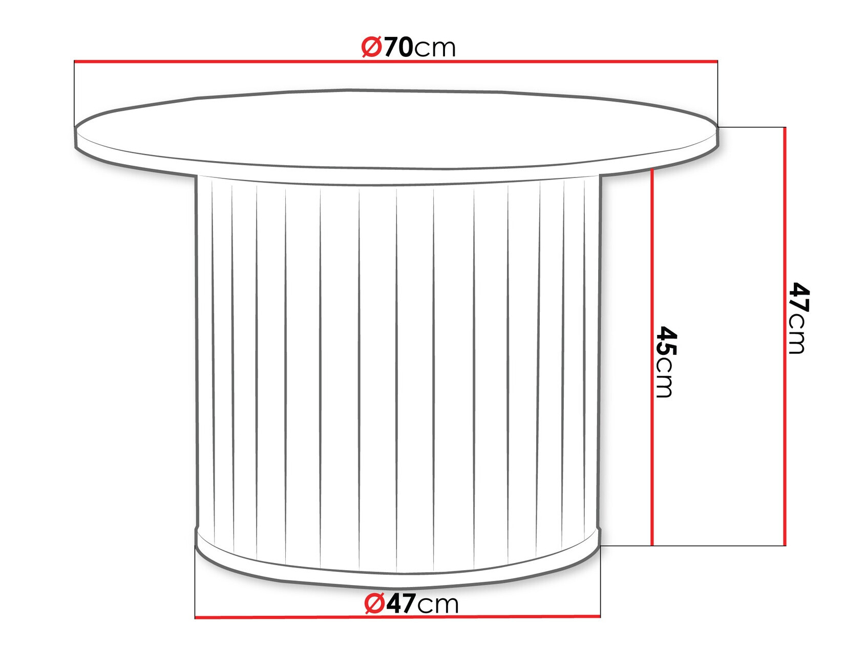 Stočić za kafu Novmono 106 (Crno)