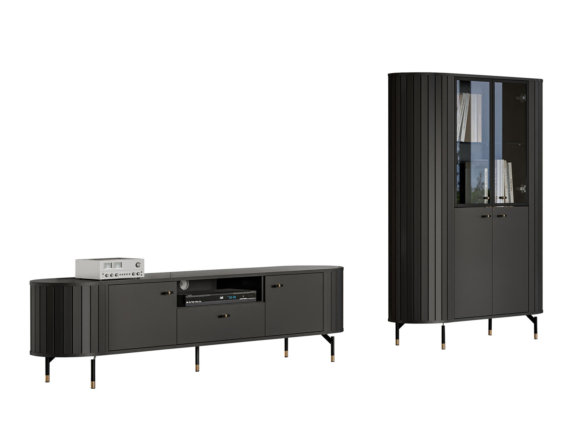 Set za dnevnu sobu Novmono 108 (Crno)