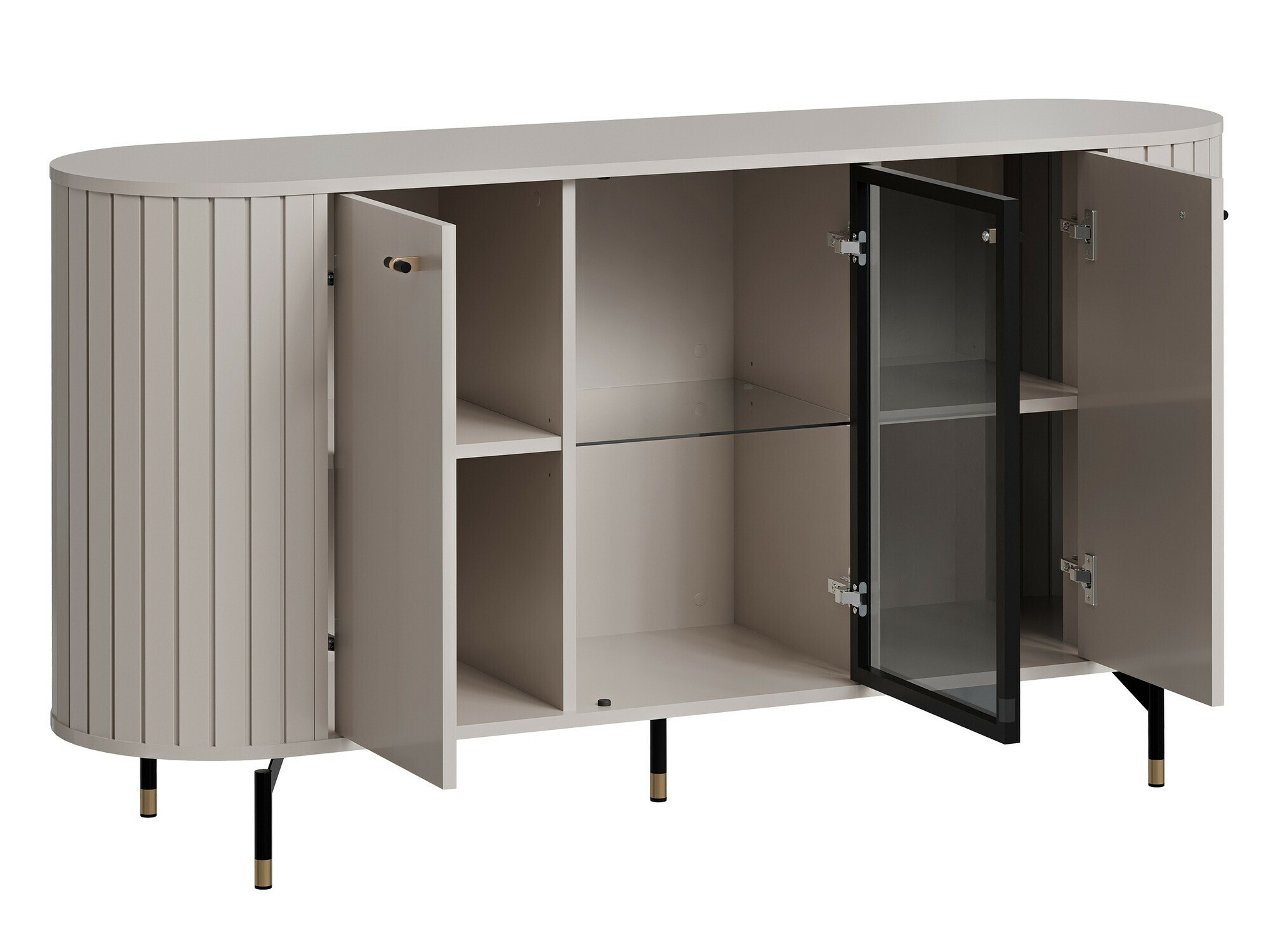 Set za dnevnu sobu Novmono 109 (Crno)