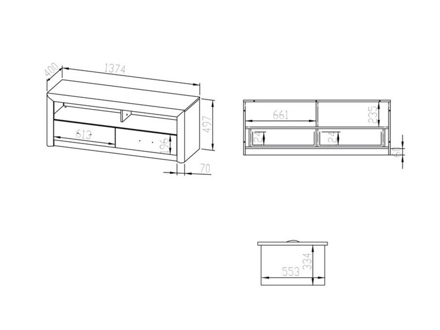 TV komoda Madison 115