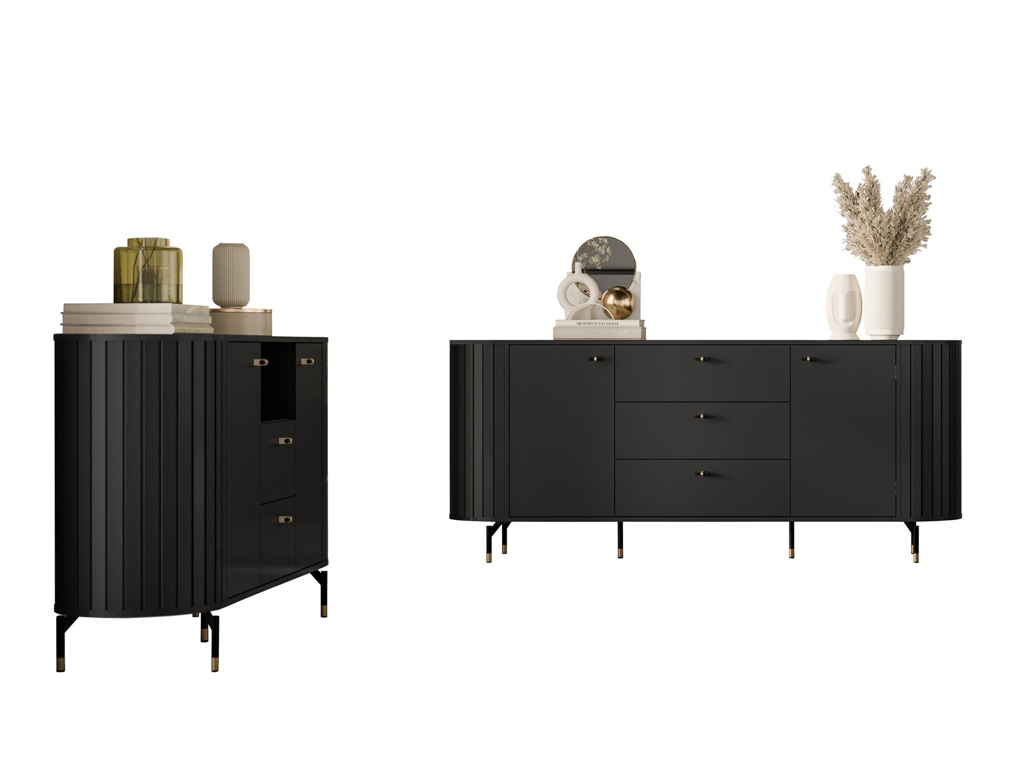 Set za dnevnu sobu Novmono 110 (Crno)