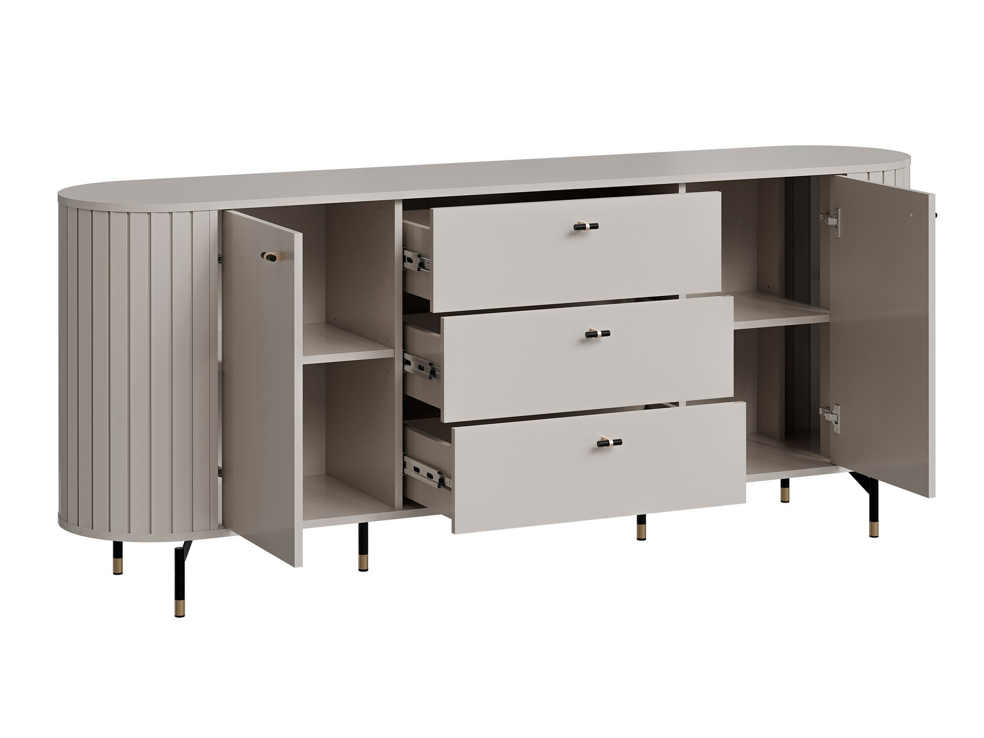 Set za dnevnu sobu Novmono 110 (Crno)