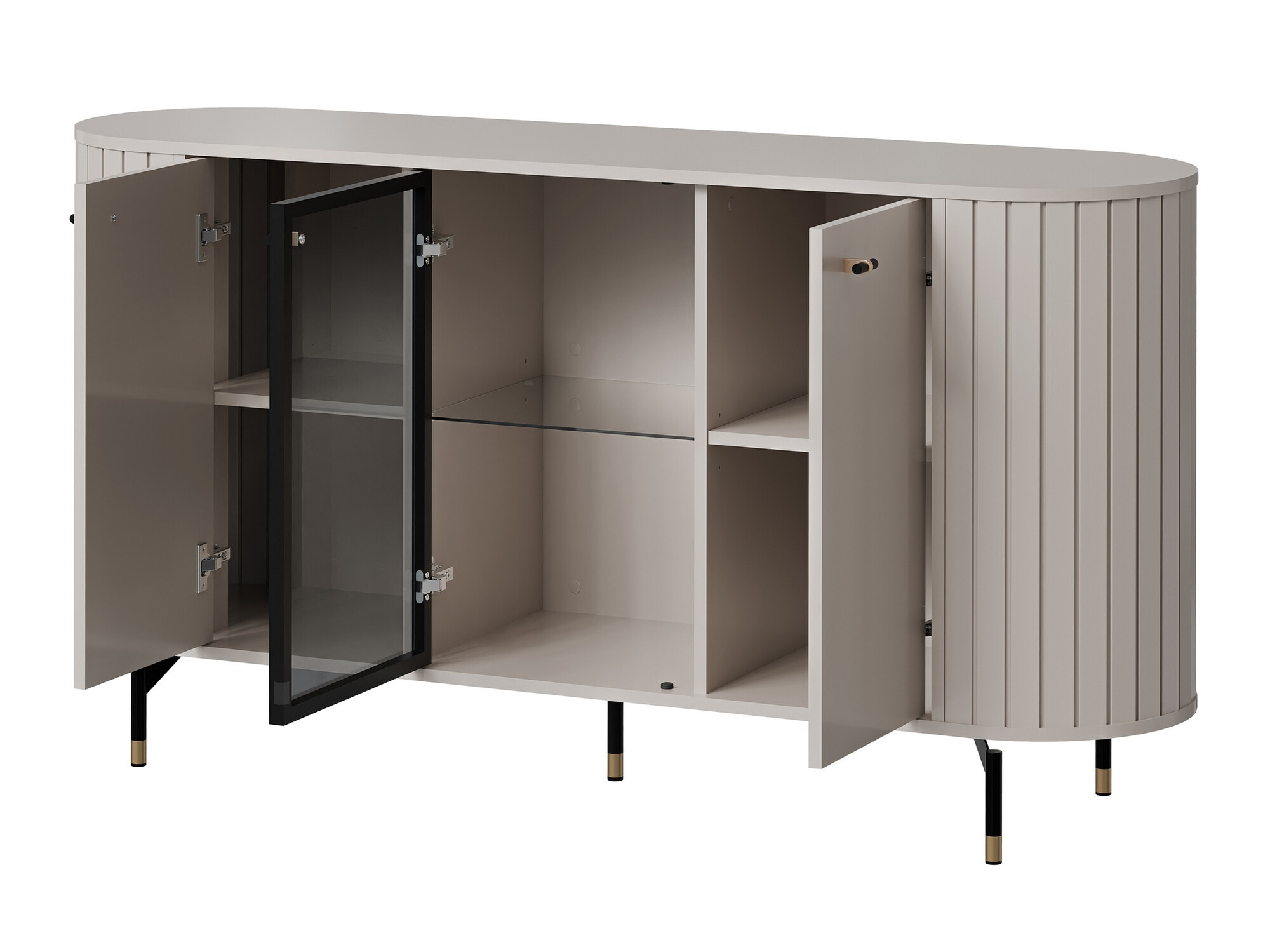 Set za dnevnu sobu Novmono 111 (Crno)