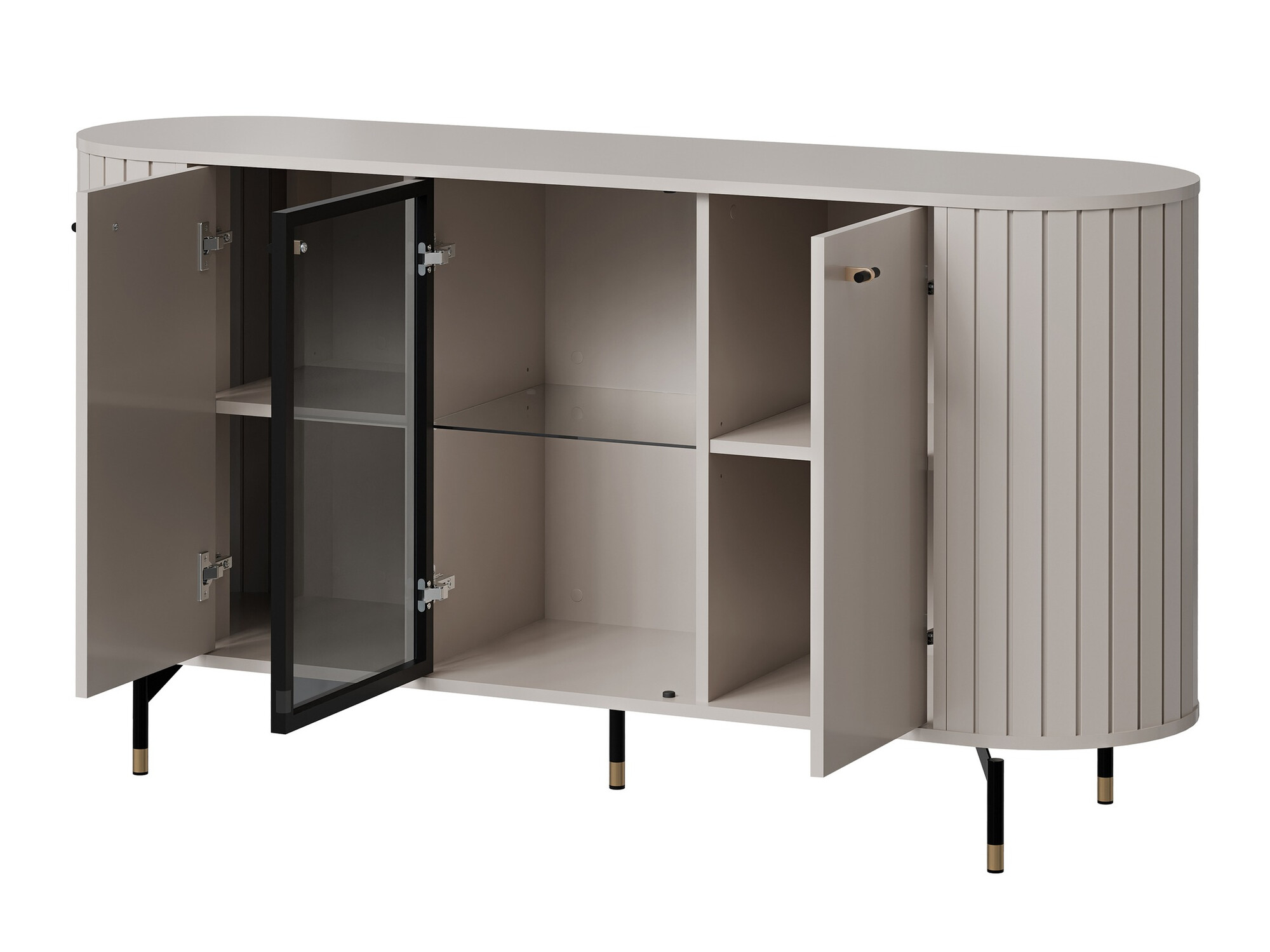 Set za dnevnu sobu Novmono 111 (Crno)