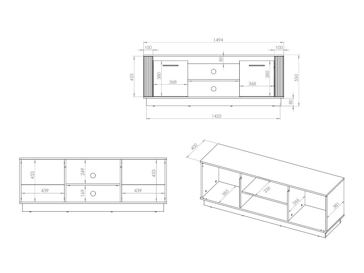 TV komoda Livluo 104