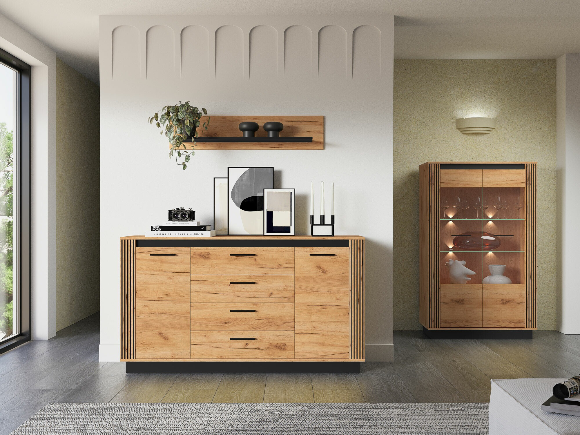 Zidna polica Livluo 108