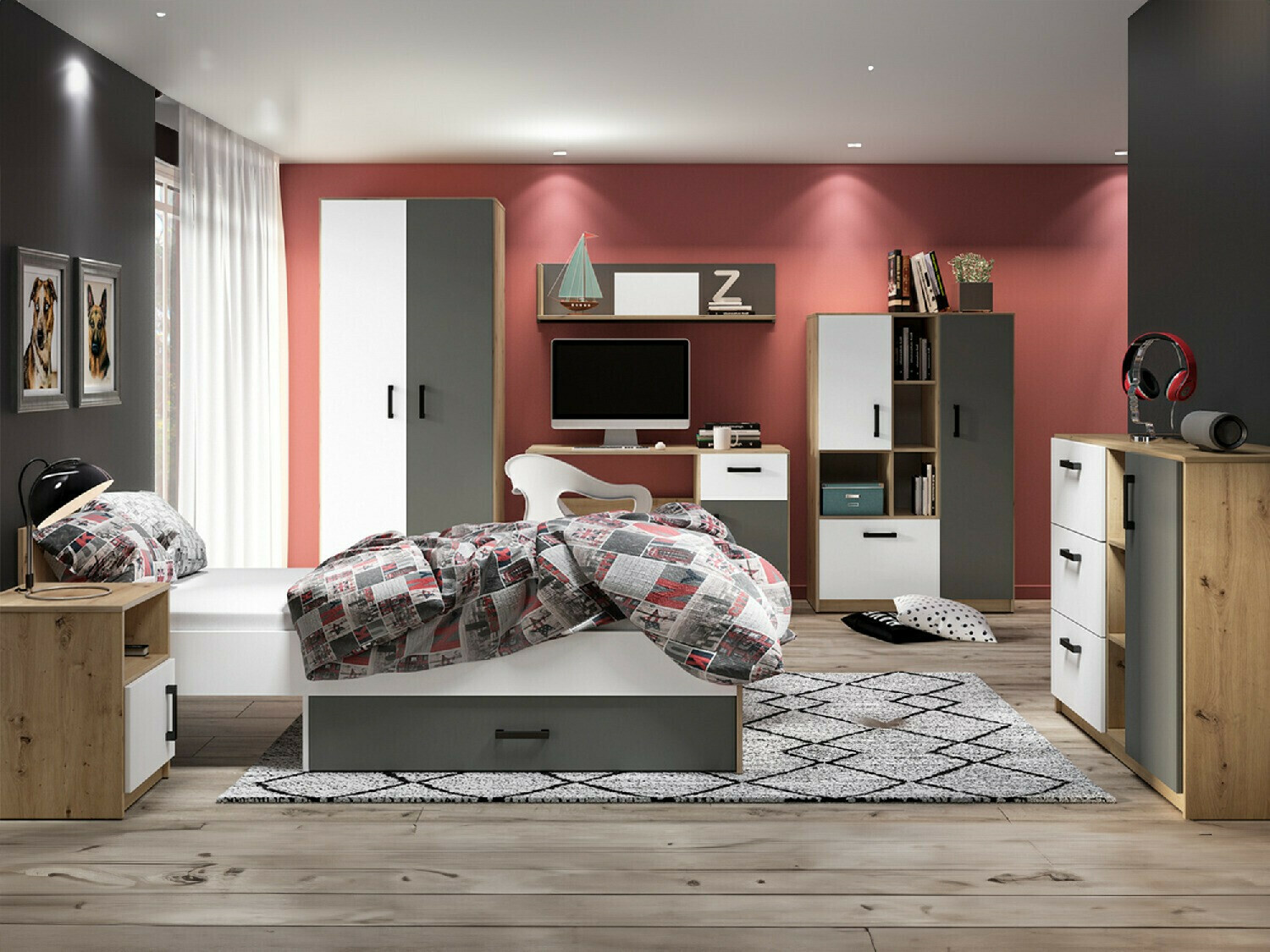 Zidna polica Nucavu 108