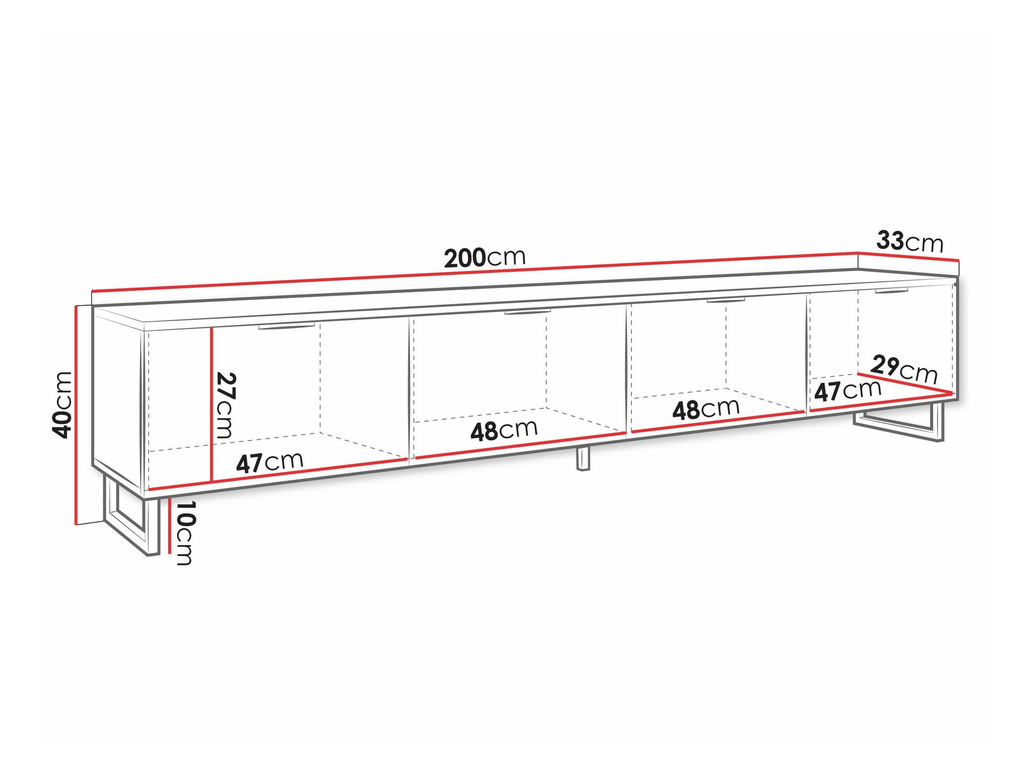 TV komoda Levsoni 103