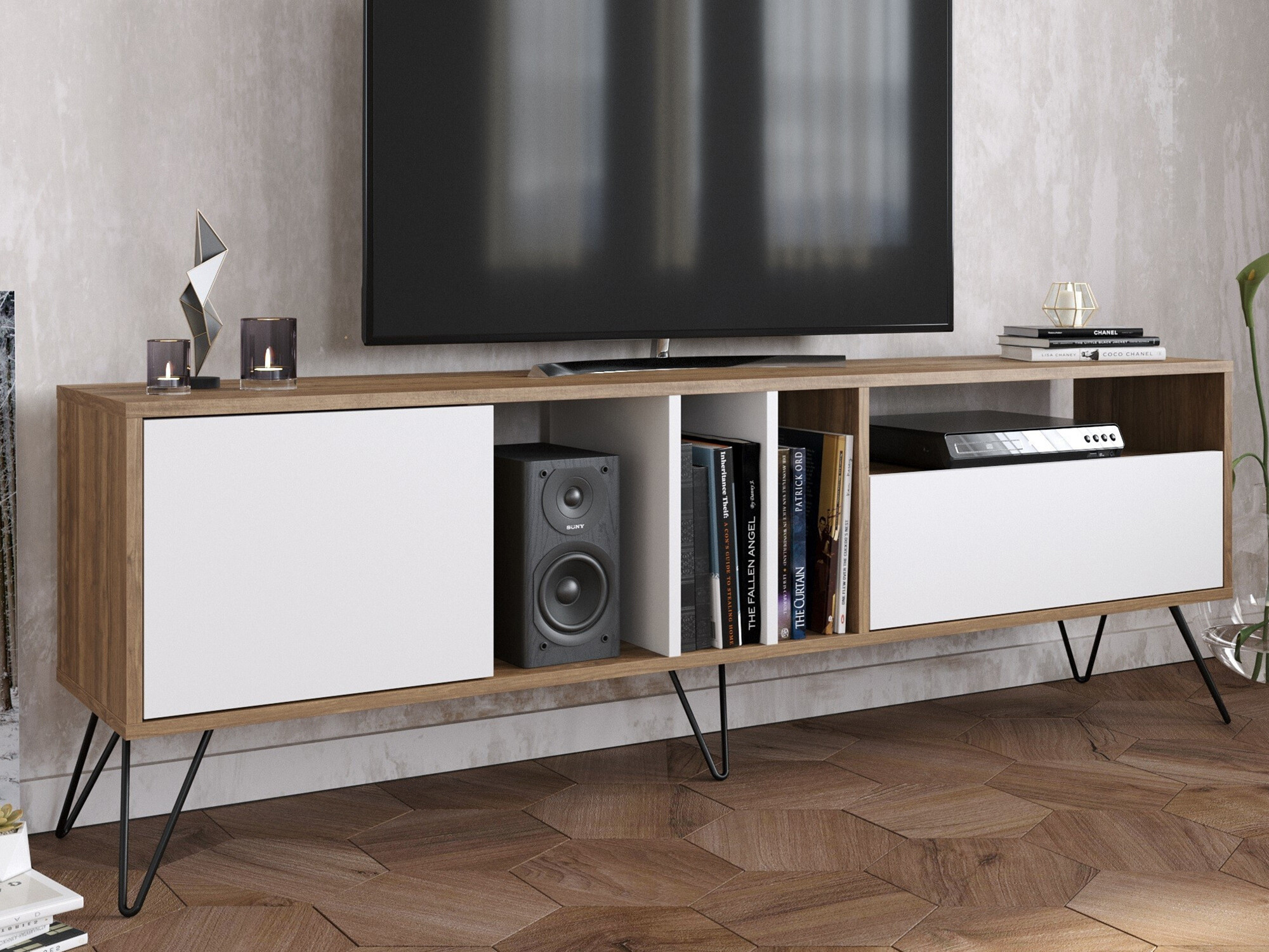 TV komoda Kailua 1276 (Belo + Orah)