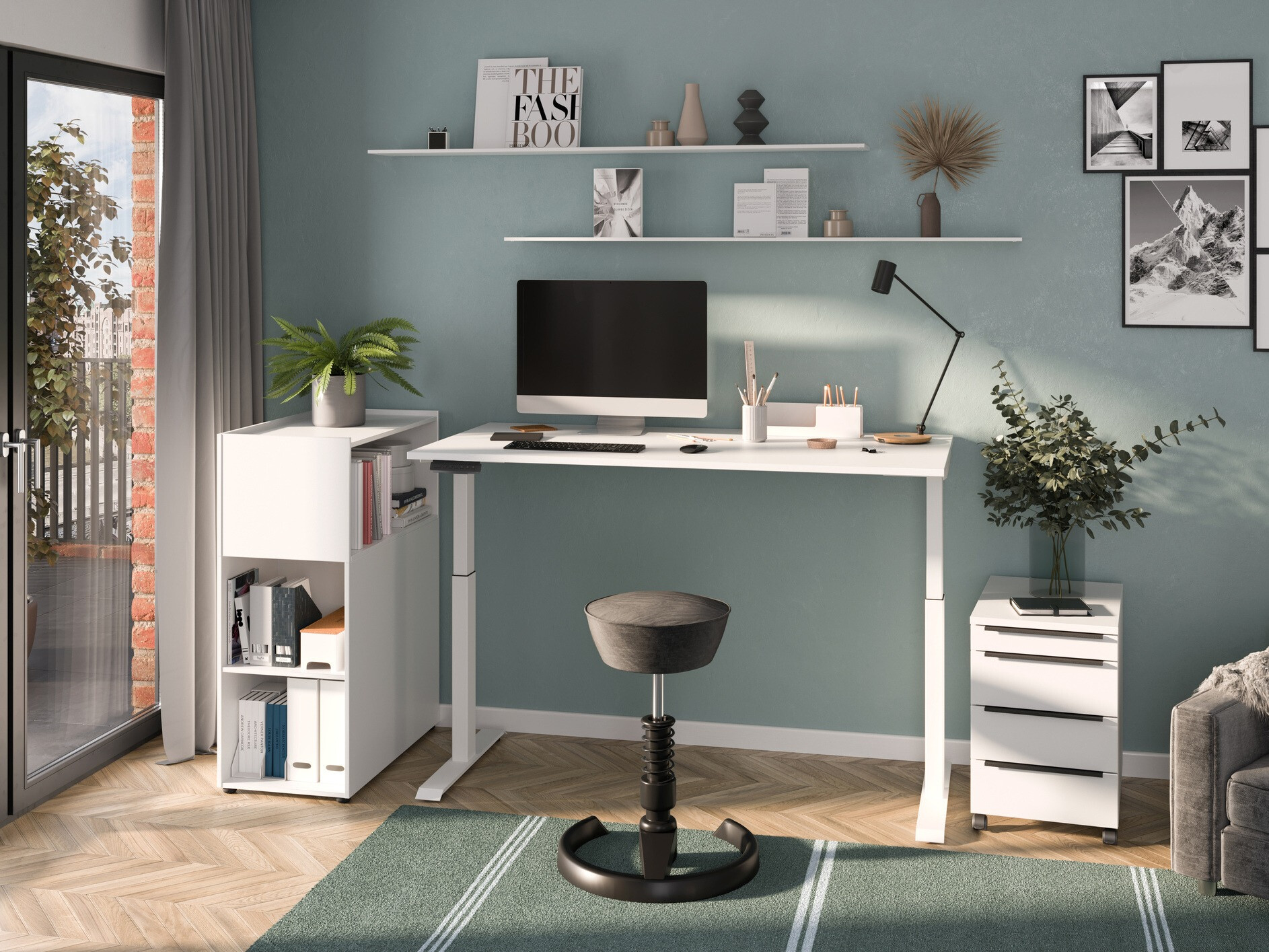 Sto sa podesivom visinom Feltoru 112 (Belo)