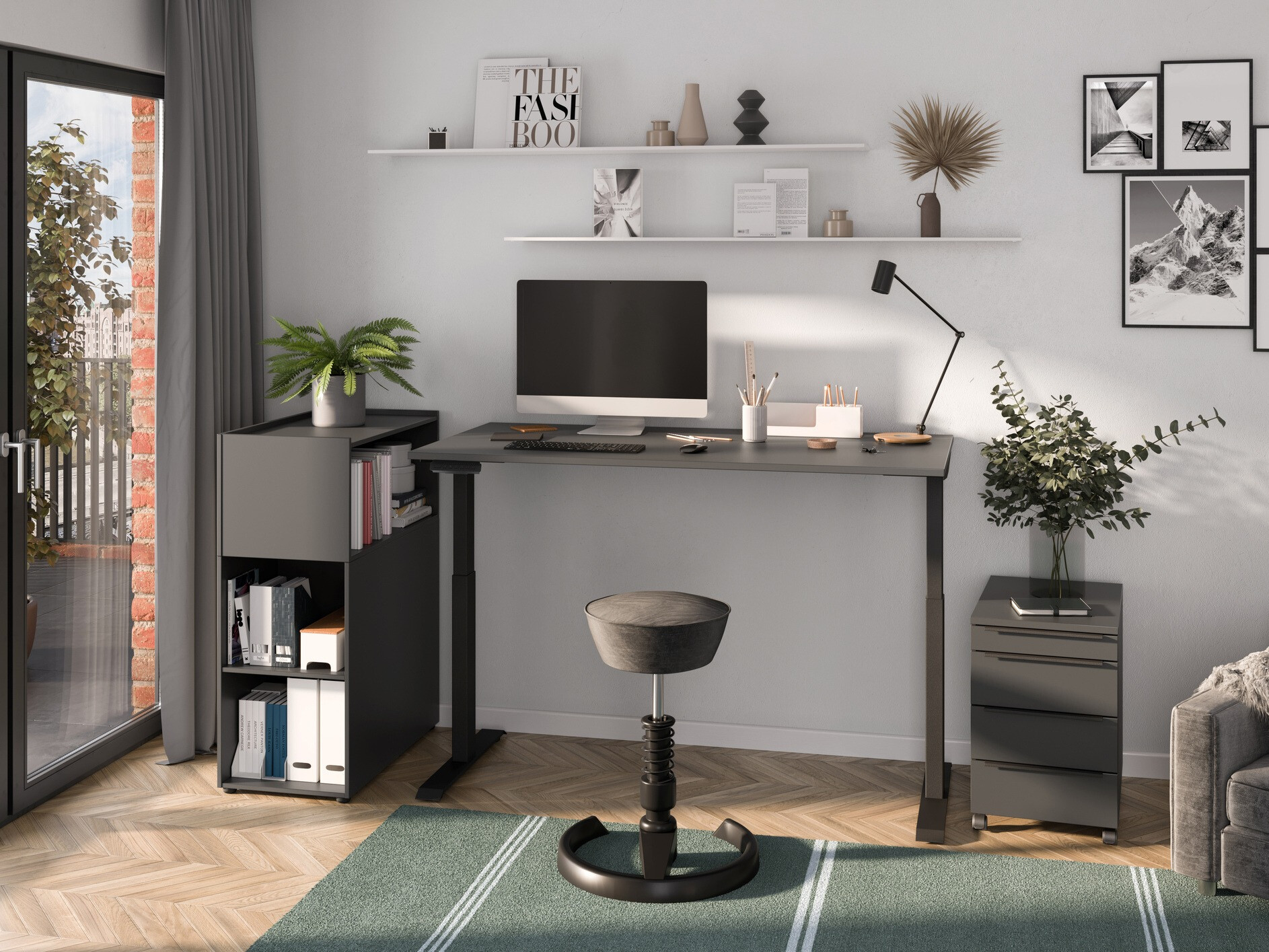 Sto sa podesivom visinom Feltoru 112 (Grafit)