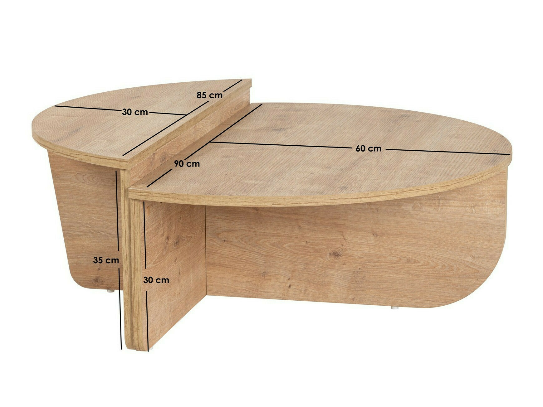 Set stočića za kafu Novato 100 (Orah)
