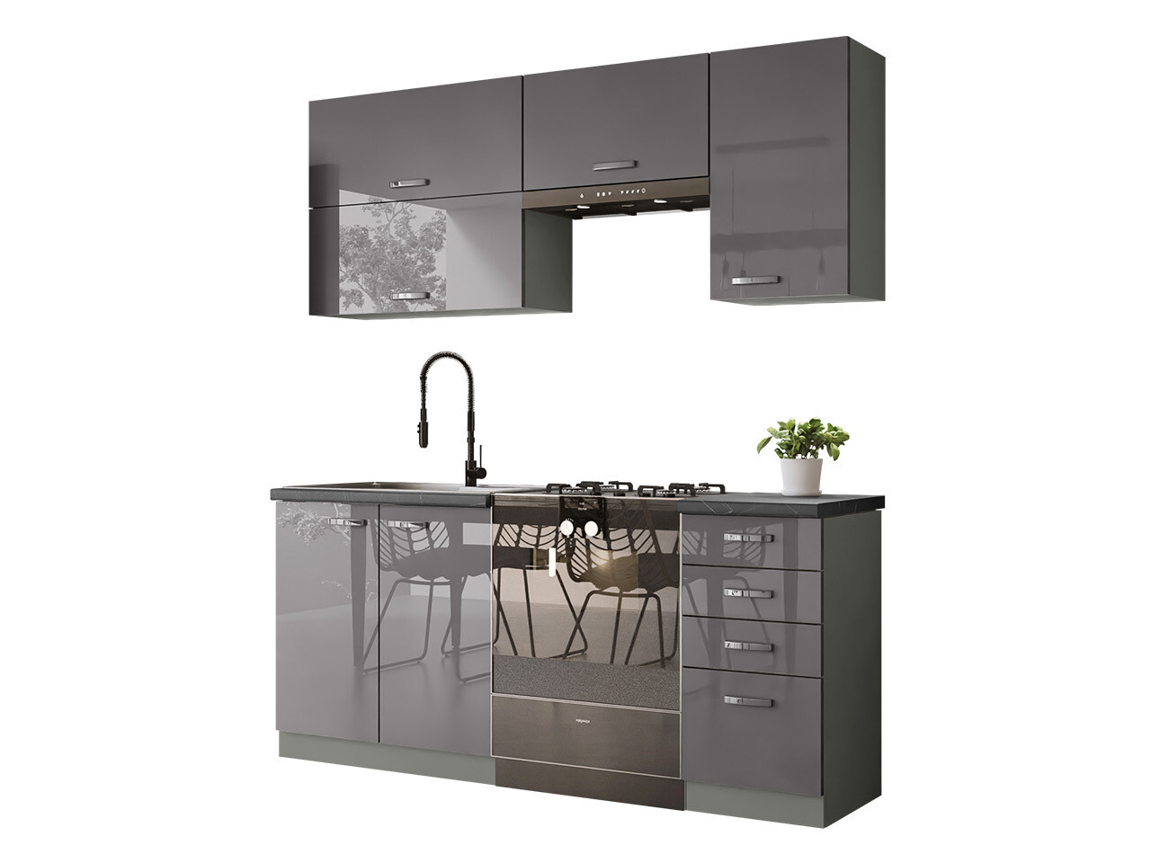 Modularni kuhinjski set Multi Grey 125