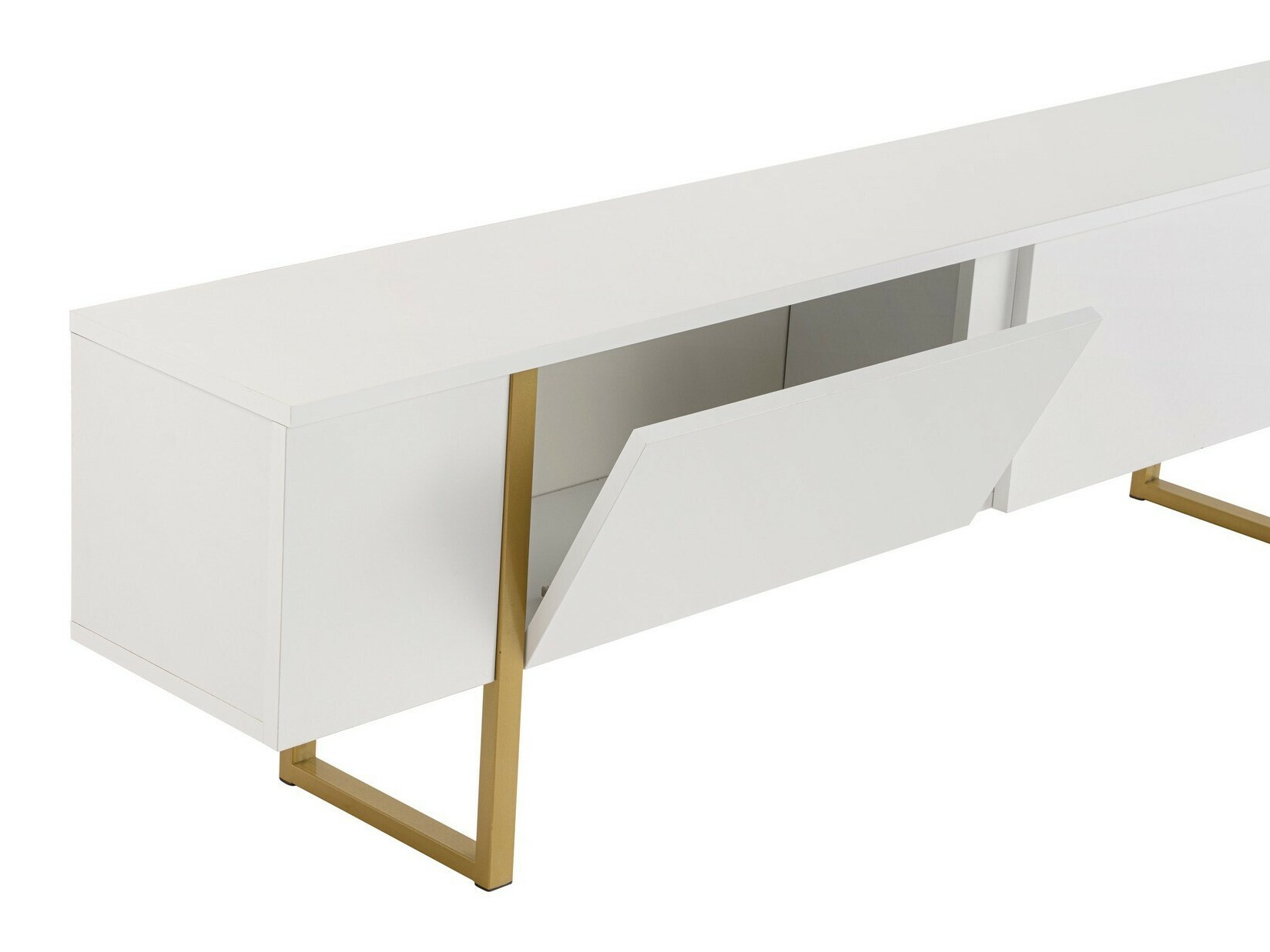 TV komoda Novato 105 (Belo + Zlatna)