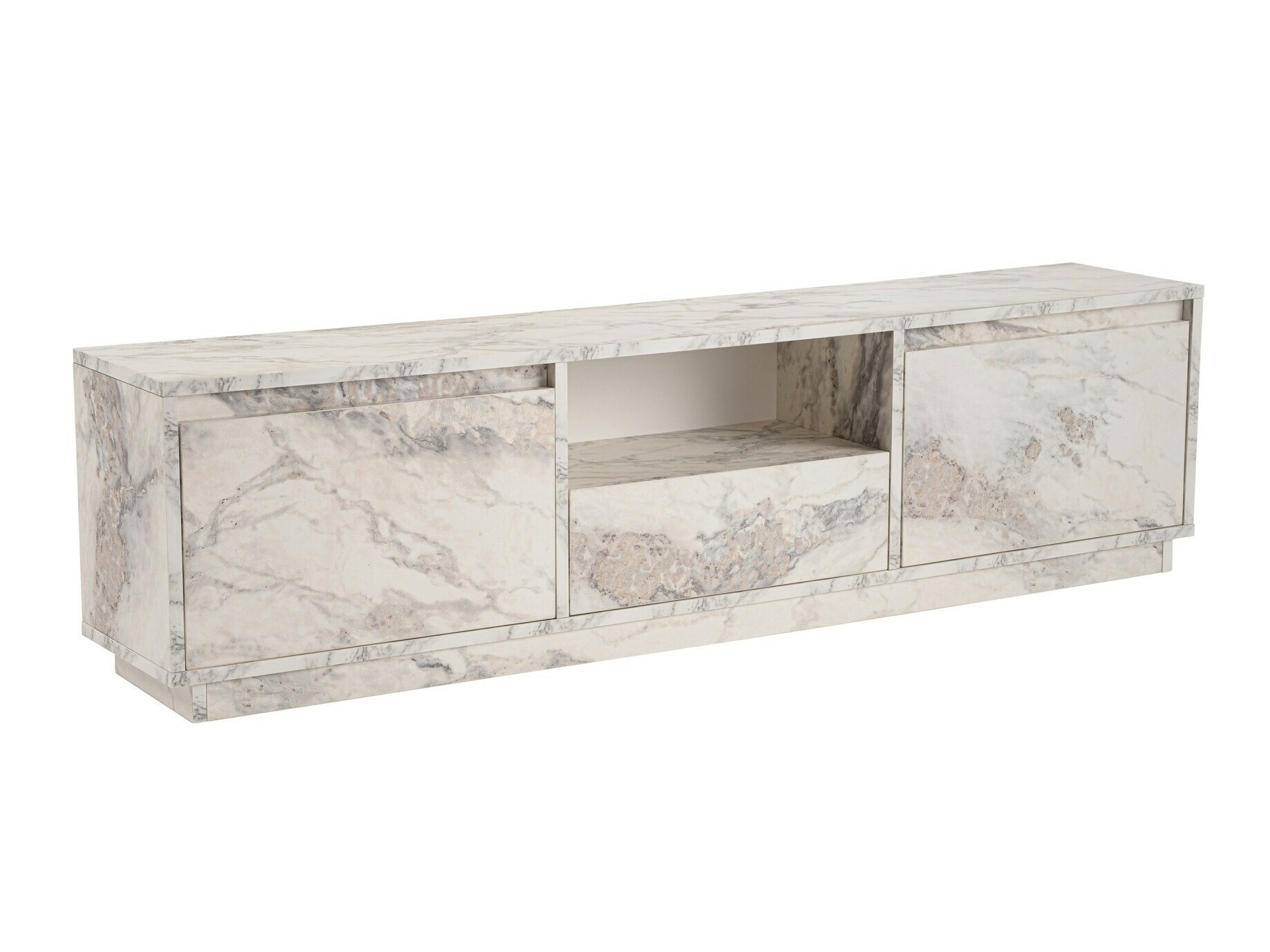 TV komoda Novato 106 (Beli mermer)