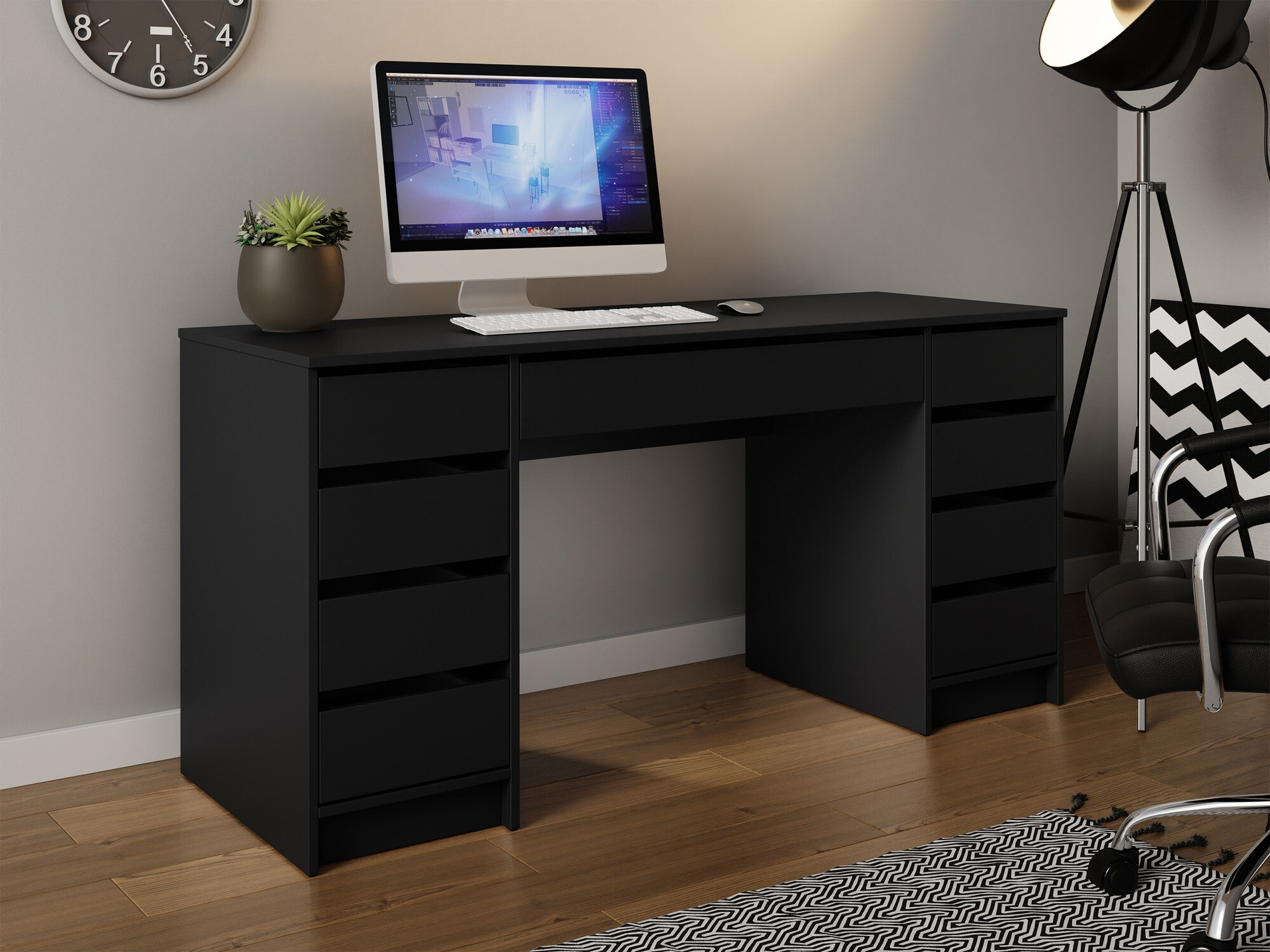 Kancelarijski sto Comfivo 401 (Crno)