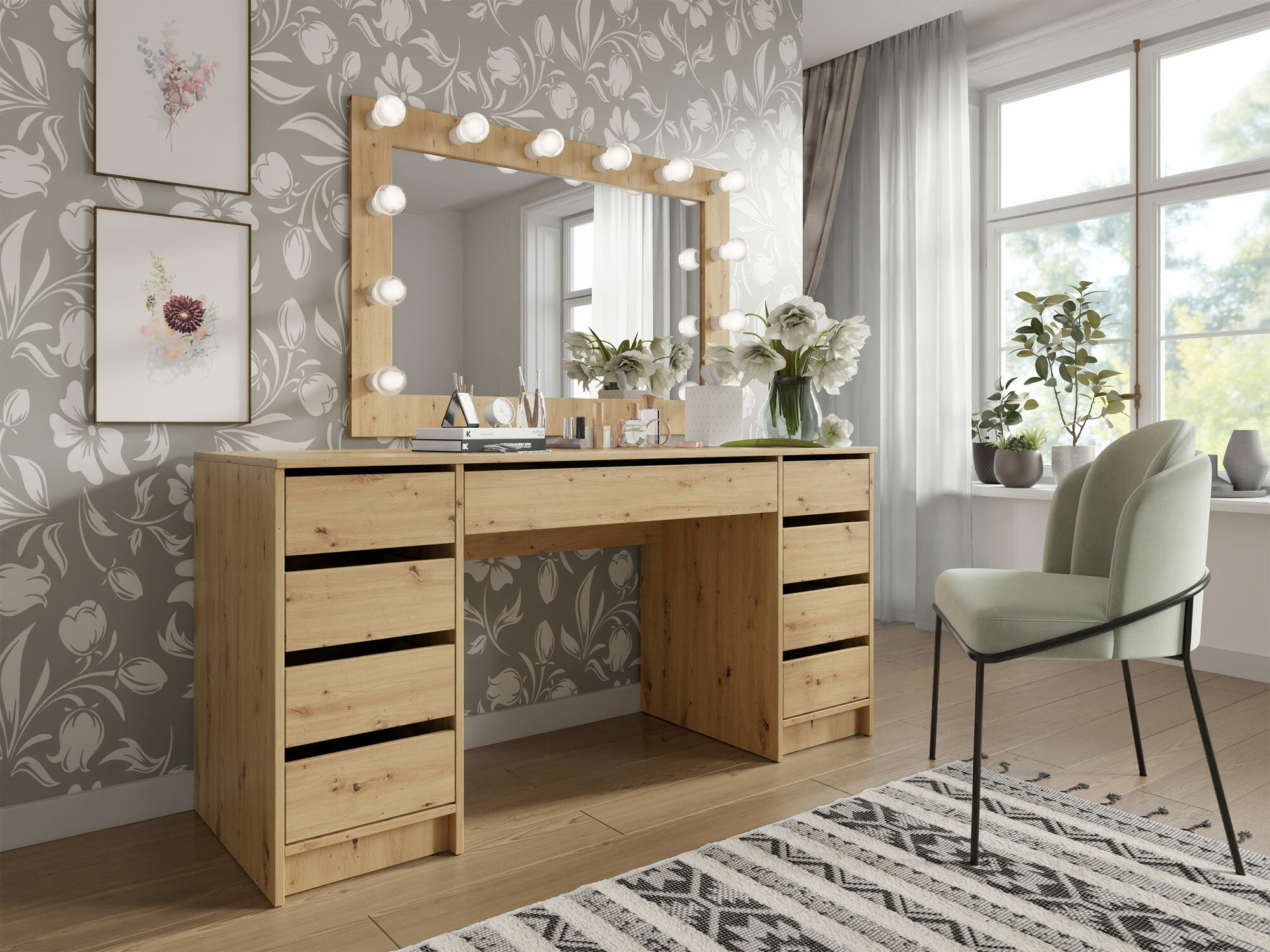 Kancelarijski sto Comfivo 401 (Zanatski hrast)