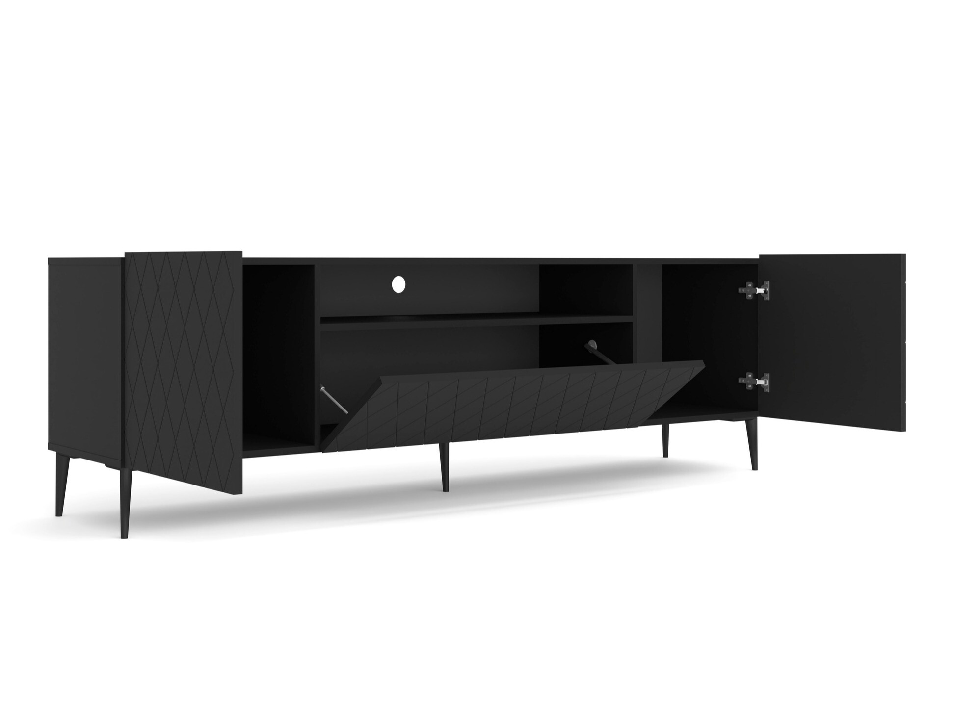 TV komoda Melmoro 110 (Crno)