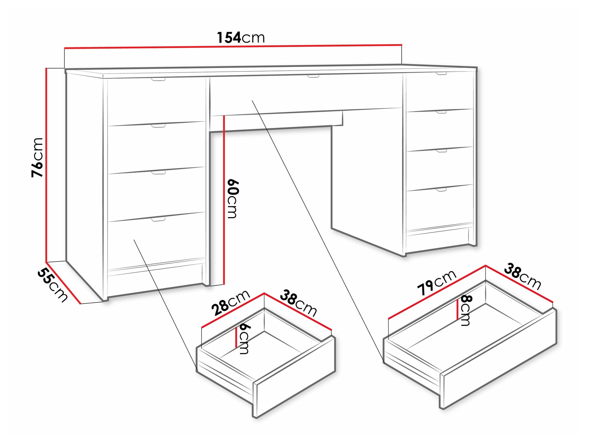 Kancelarijski sto Comfivo Larmire 110 (Bež)
