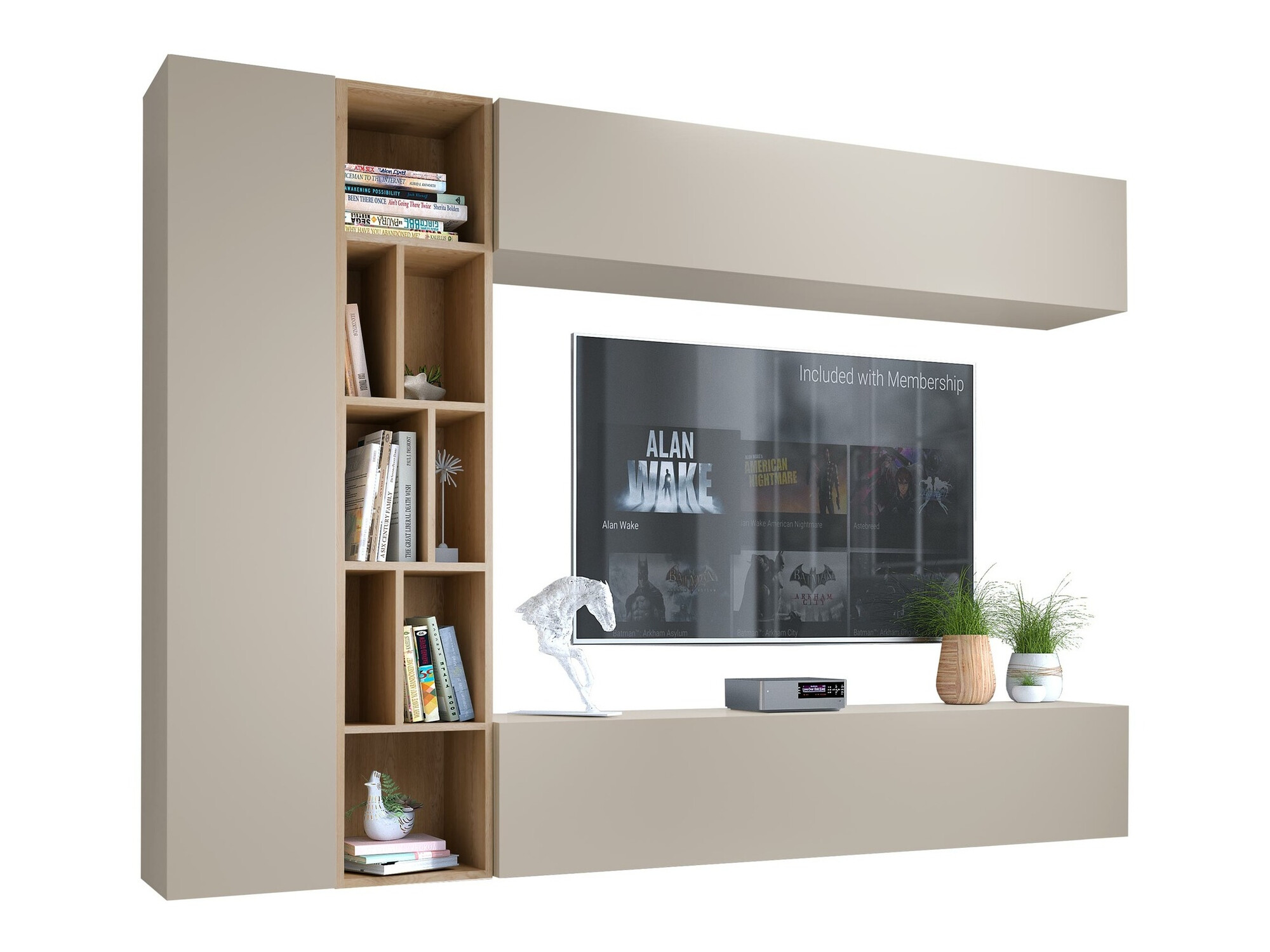 Set za dnevnu sobu Comfivo Natura (Kašmir + Artisan hrast)