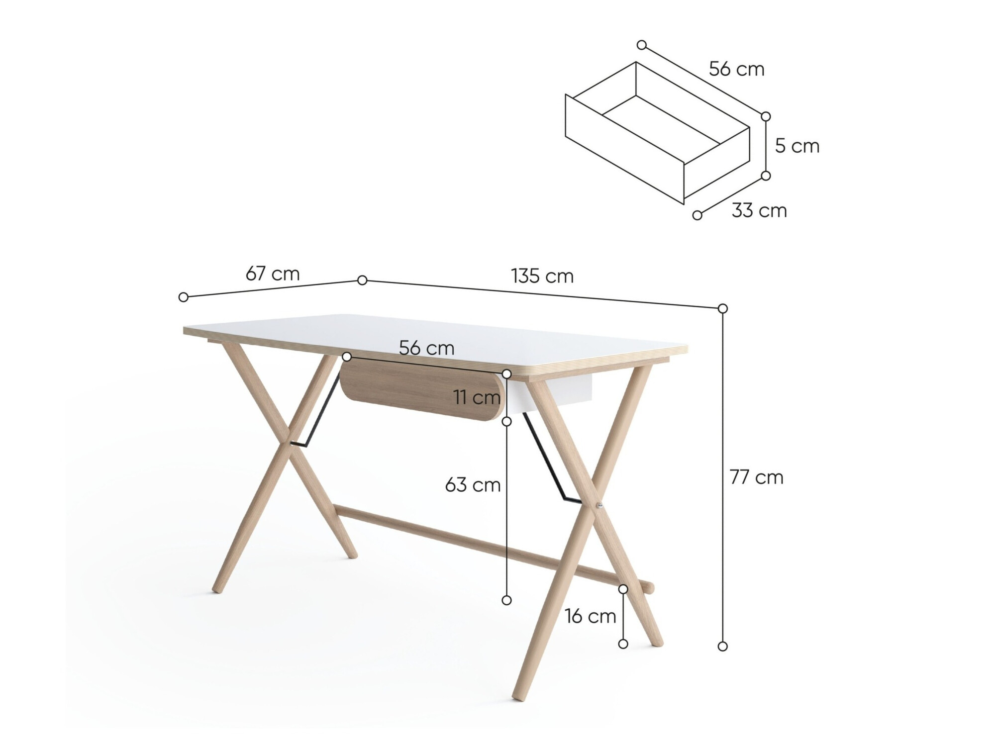 Kancelarijski sto Fresno 157