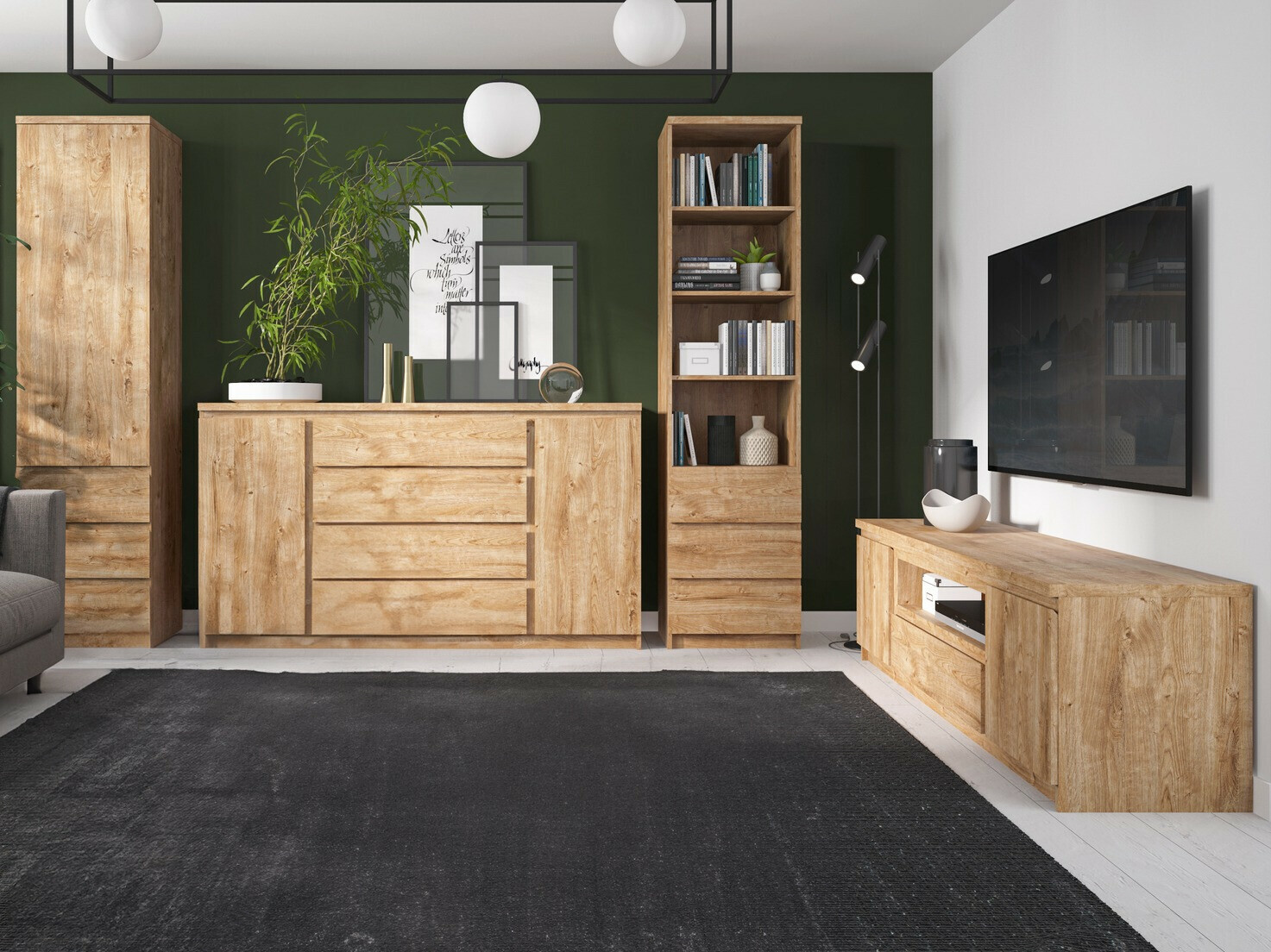 Komoda s fiokama Merfere 111 (Hrast)