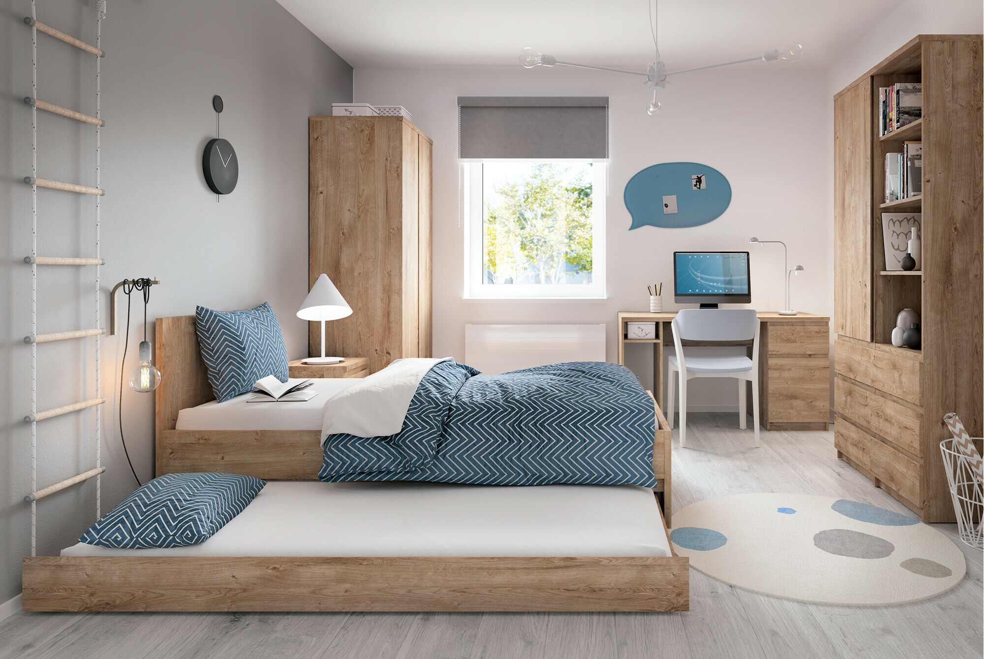 Krevet Merfere 107 (Hrast)