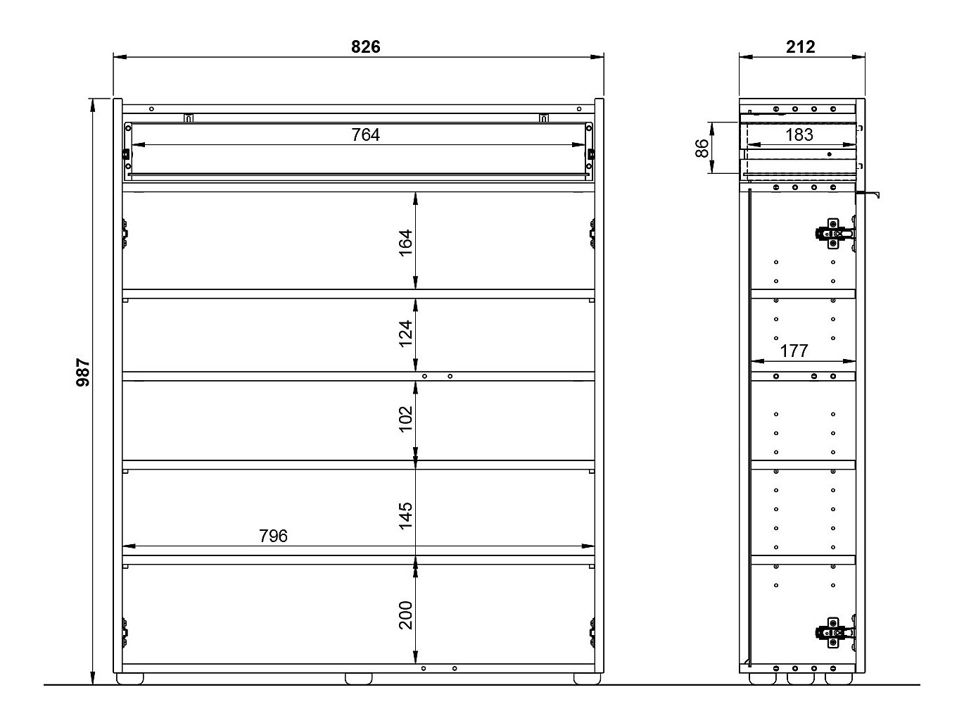 Polica za obuću Cirsale 110 (Prašnjavo zelena + Navarra hrast)