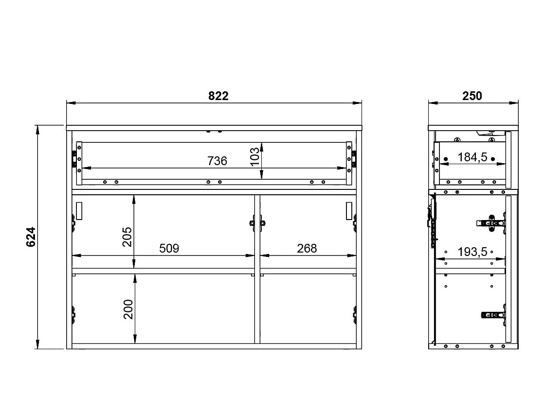 Polica za obuću Tormavo 100