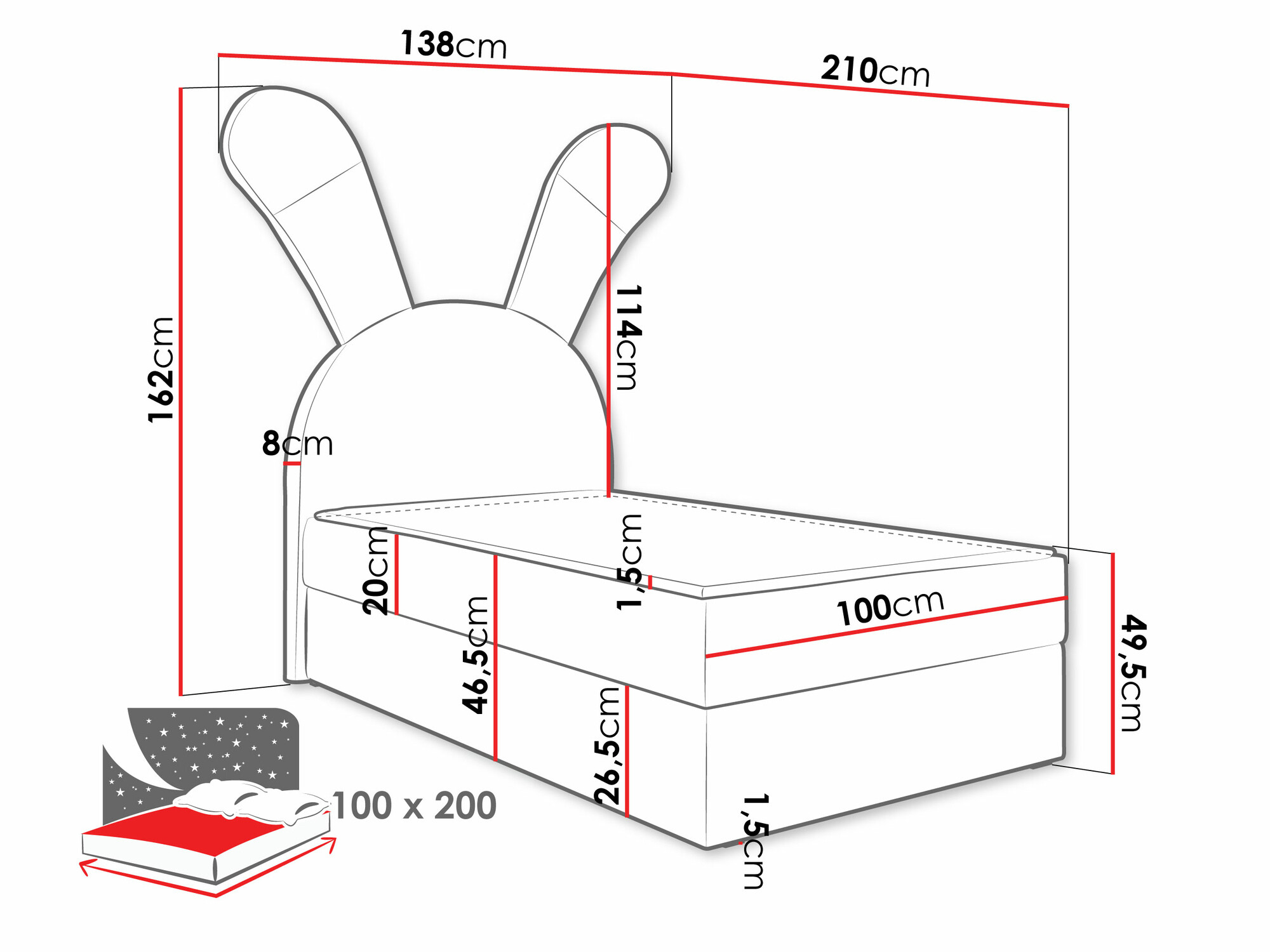 Boxspring krevet Stylus (Magic Velvet 2200)