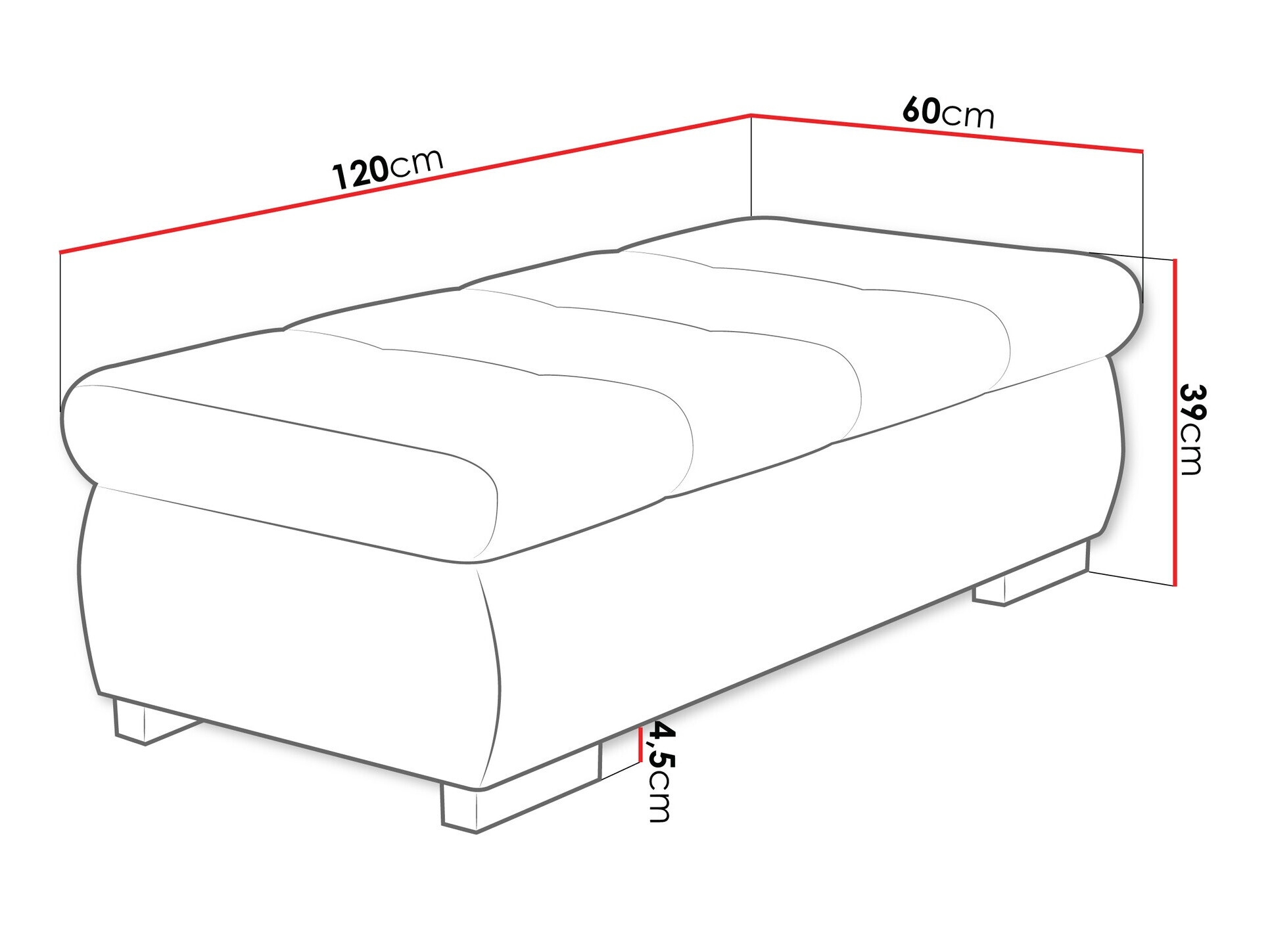 Tapacirana klupa Comfivo 123 (Sicuro 65)