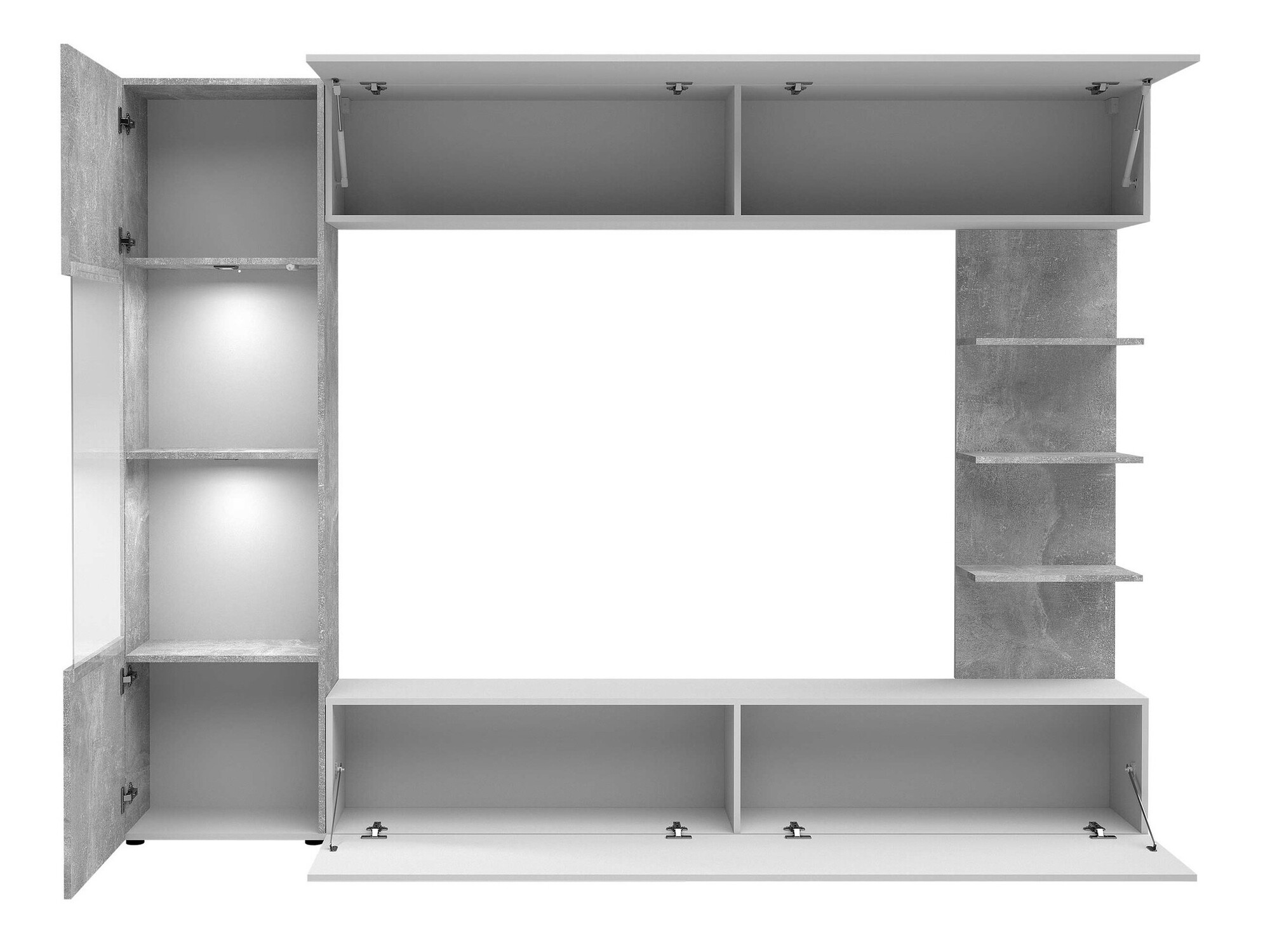 Set za dnevnu sobu Comfivo 210 (Kašmir + Hrast)