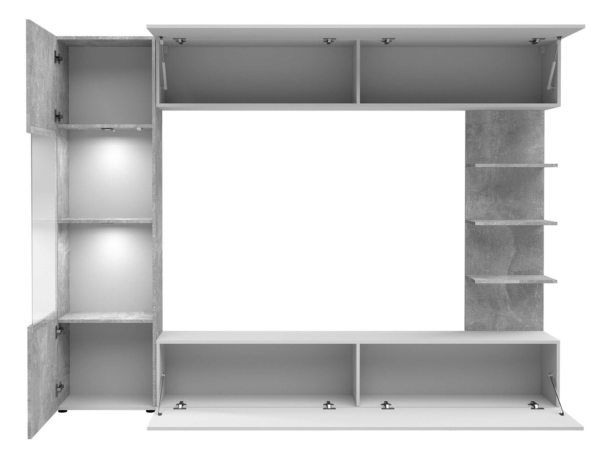 Set za dnevnu sobu Comfivo 210 (Kašmir + Hrast)