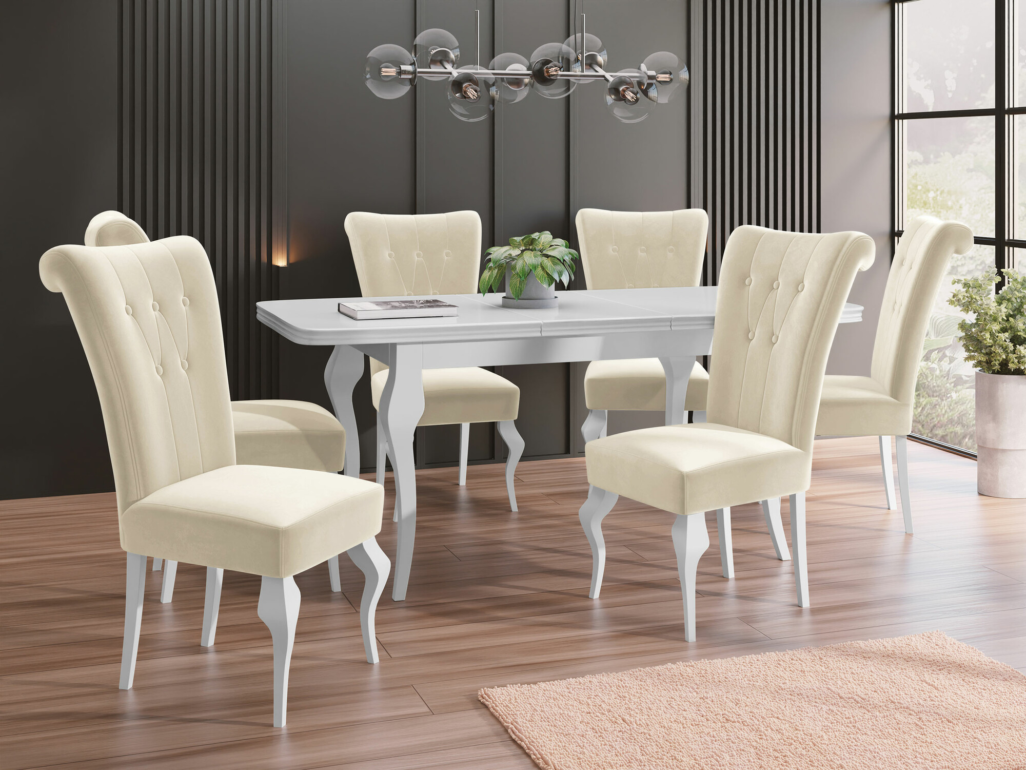 Trpezarijski set Comfivo Gallina II (Magic Velvet 2250)