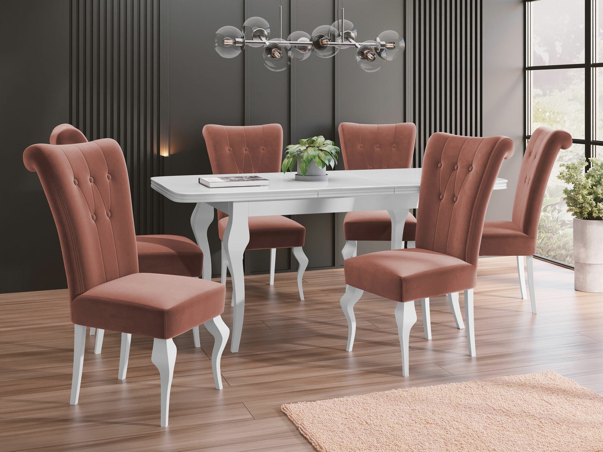 Trpezarijski set Comfivo Gallina II (Magic Velvet 2258)