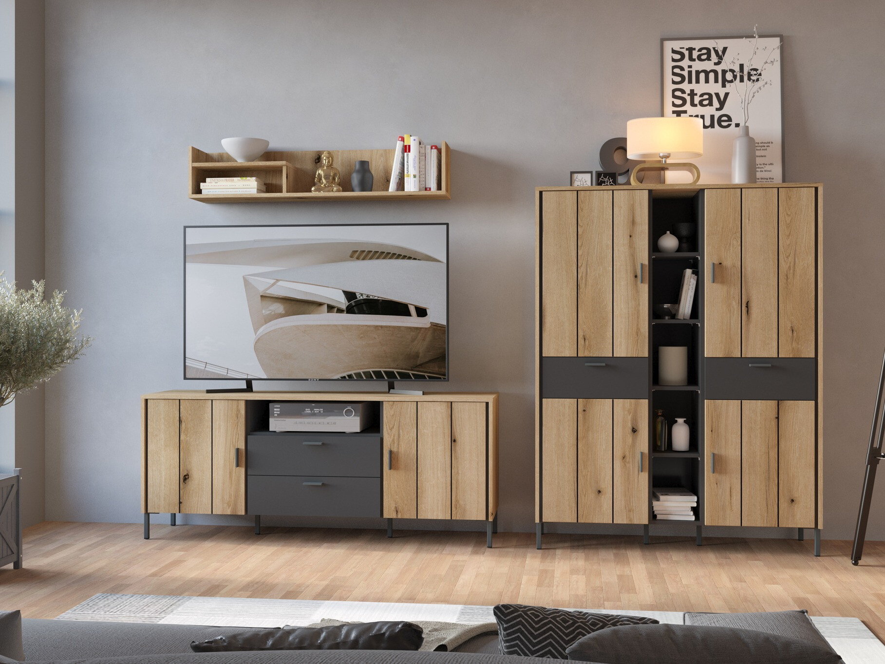 Zidna polica Morelmi 106