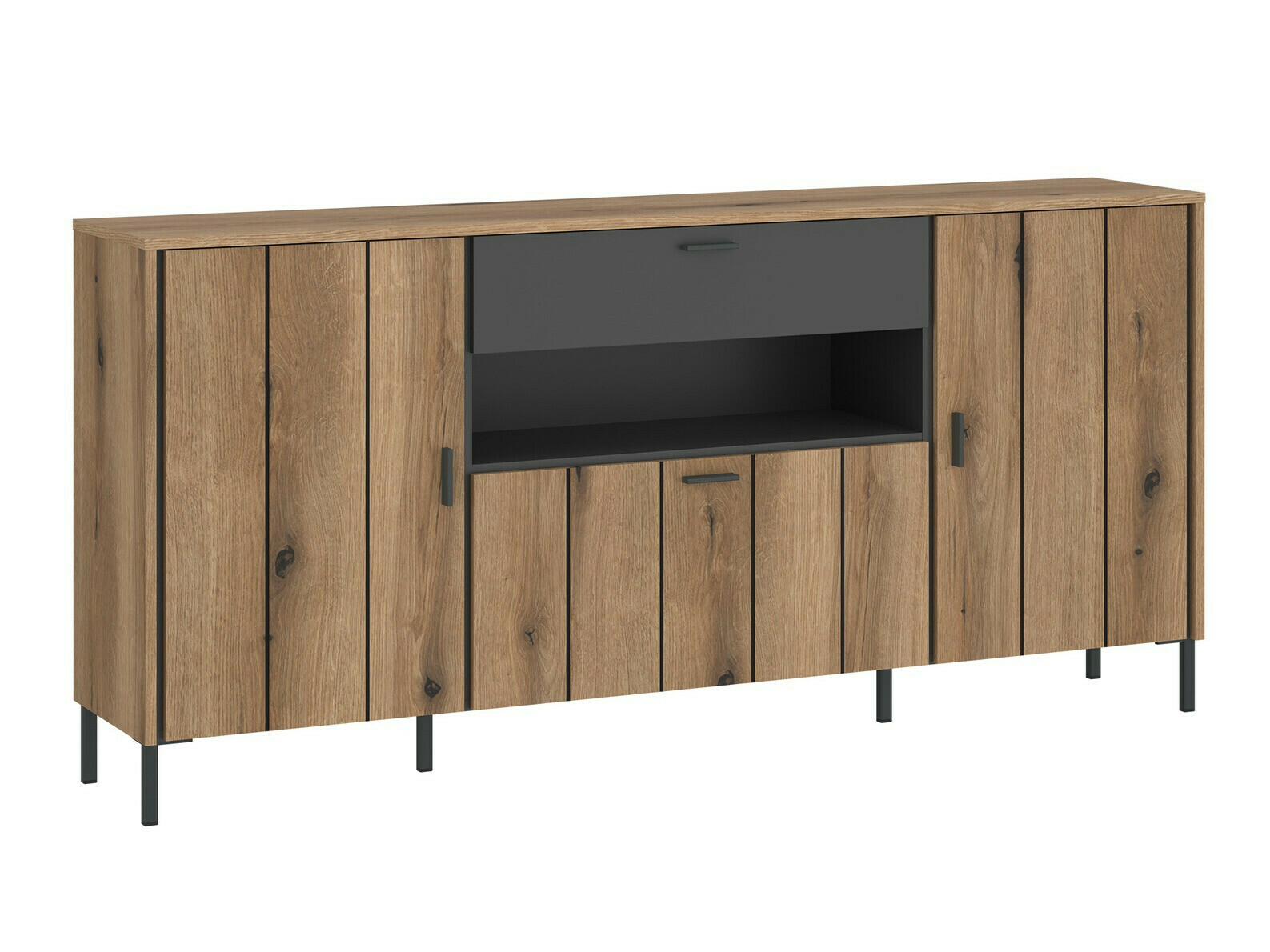 Komoda Morelmi 105 (Antracit + Hrast)