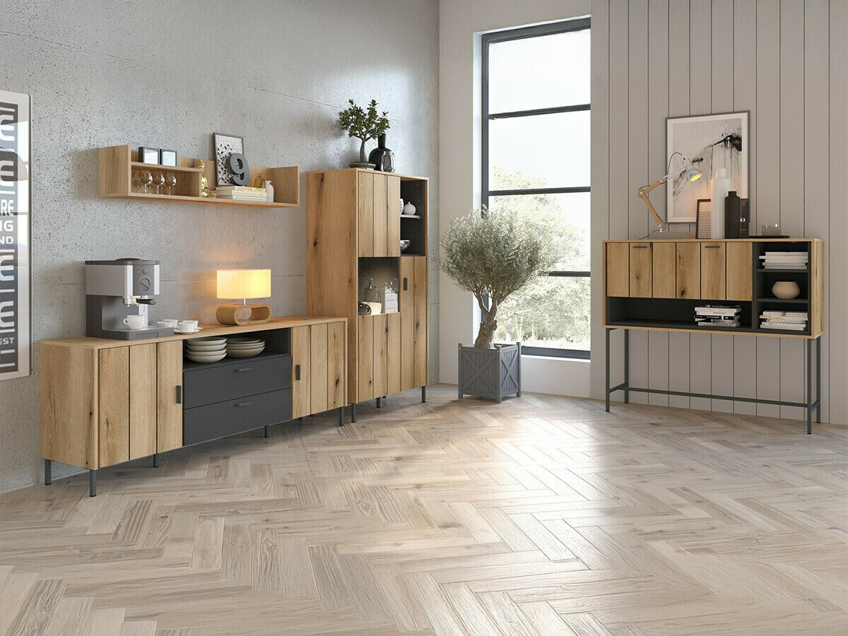 Komoda Morelmi 105 (Antracit + Hrast)