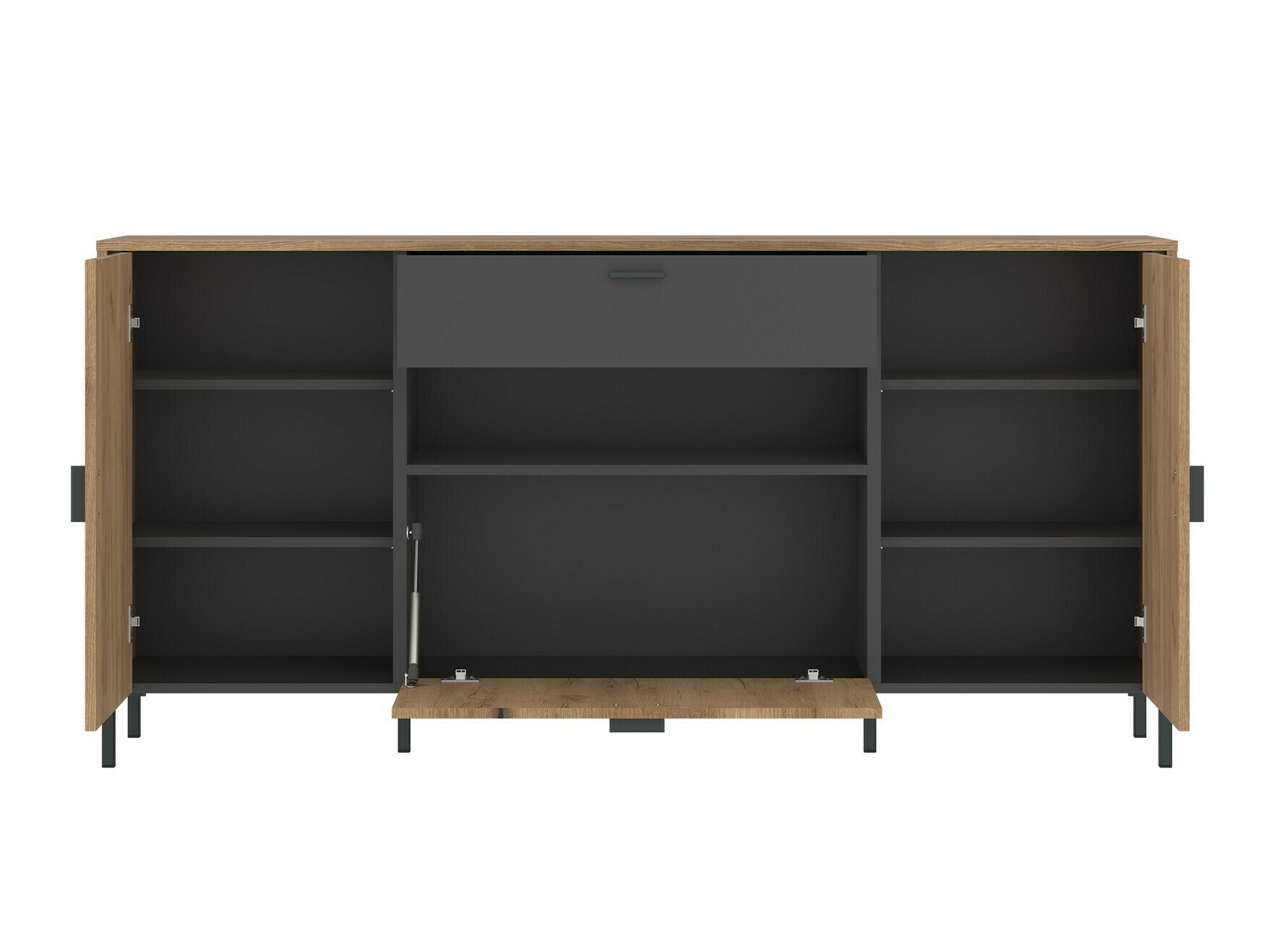 Komoda Morelmi 105 (Antricit (ugalj) + Hrast)