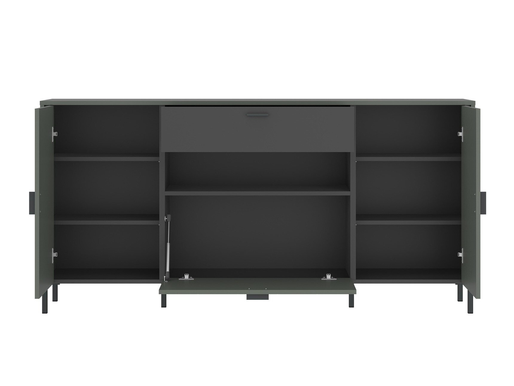 Komoda Morelmi 105 (Zelena + Antricit (ugalj))