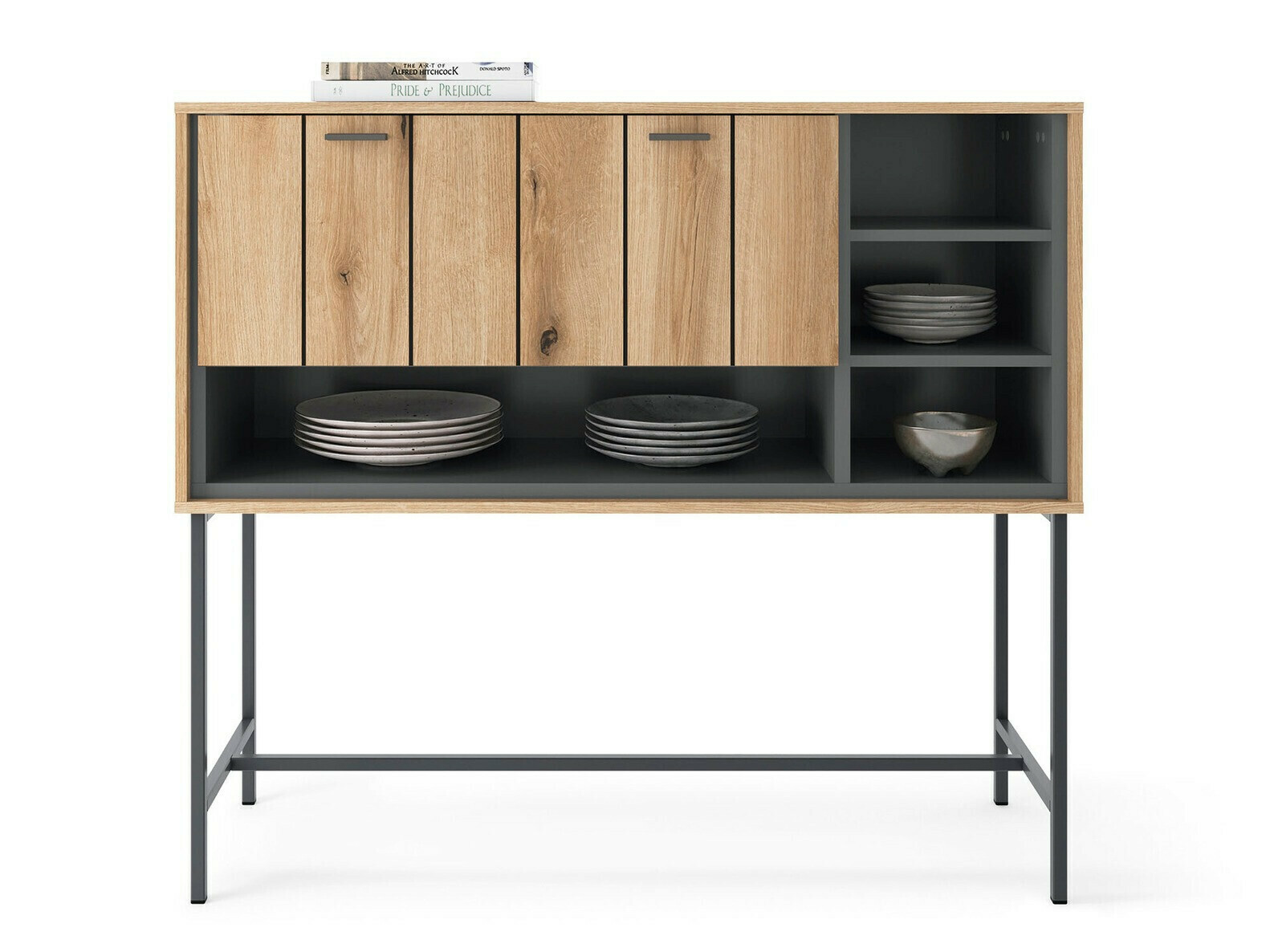 Ormarić Morelmi 102 (Antricit (ugalj) + Hrast)