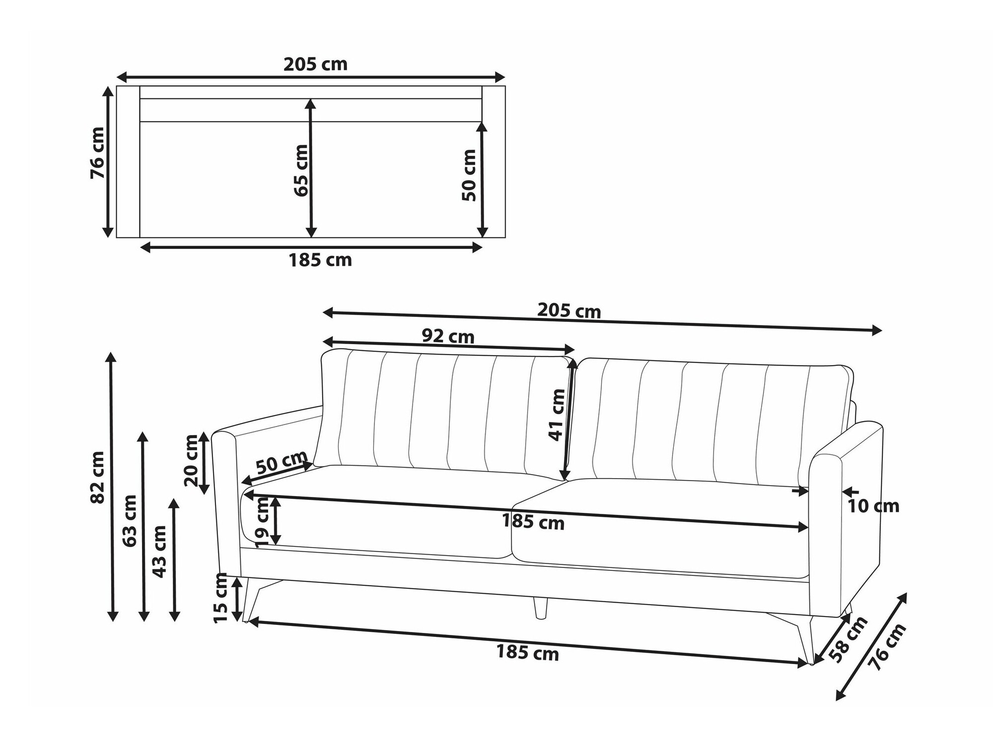 Sofa Berwyn 2198 (Bež)