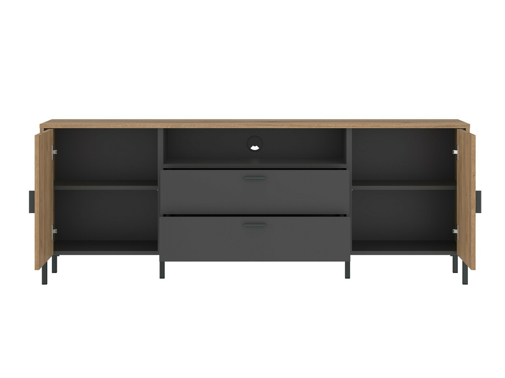 TV komoda Morelmi 101 (Antracit + Hrast)