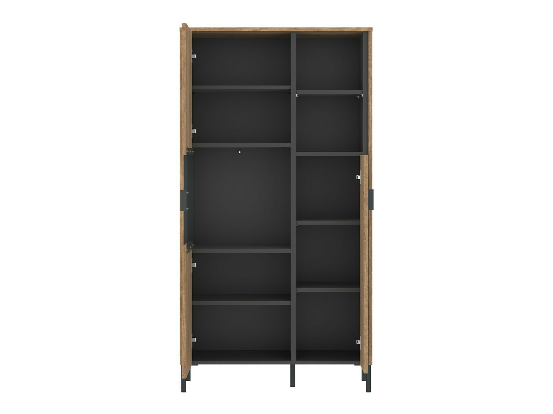 Polica Morelmi 108 (Antricit (ugalj) + Hrast)