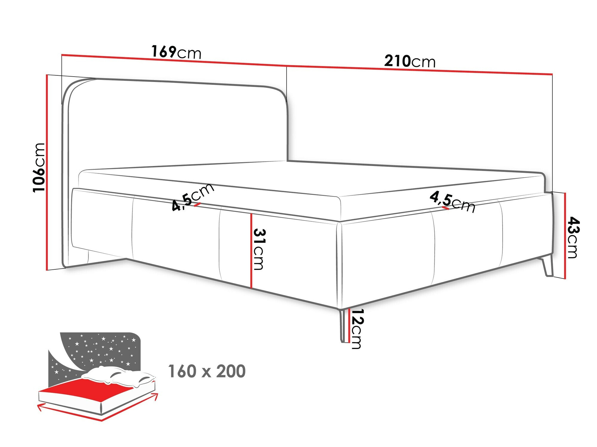 Krevet ComfiDream 188 (Velo 626)