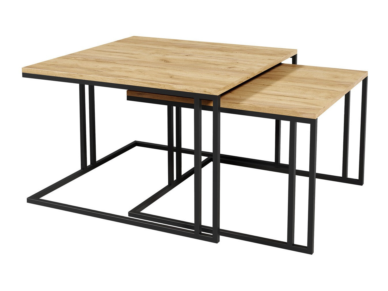 Set stočića za kafu Oswego 110 (Smeđa + Crno)