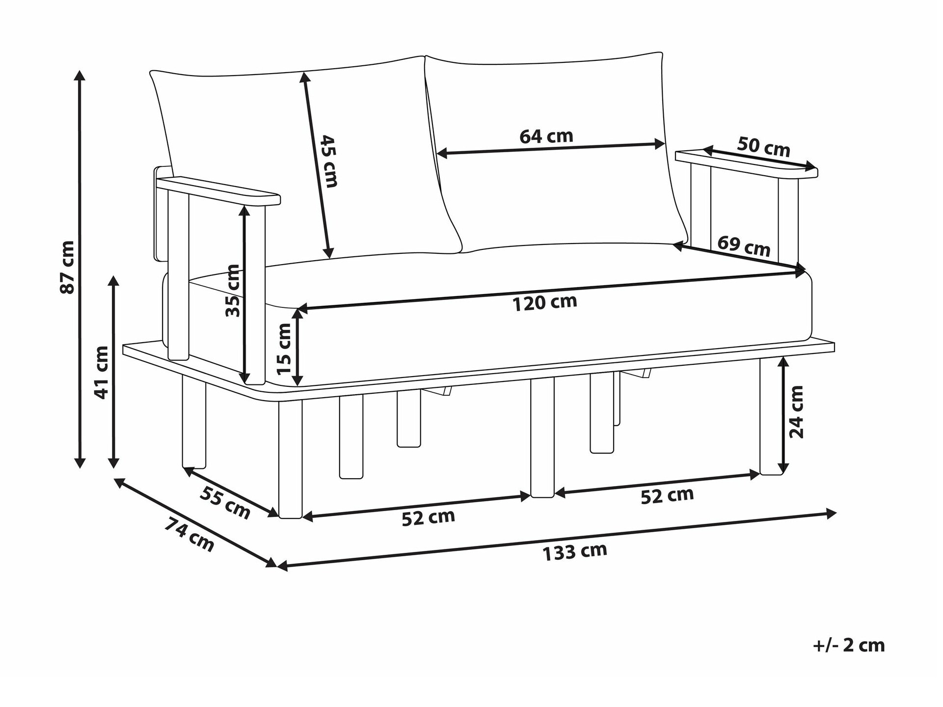 Sofa Berwyn 2205 (Zelena)