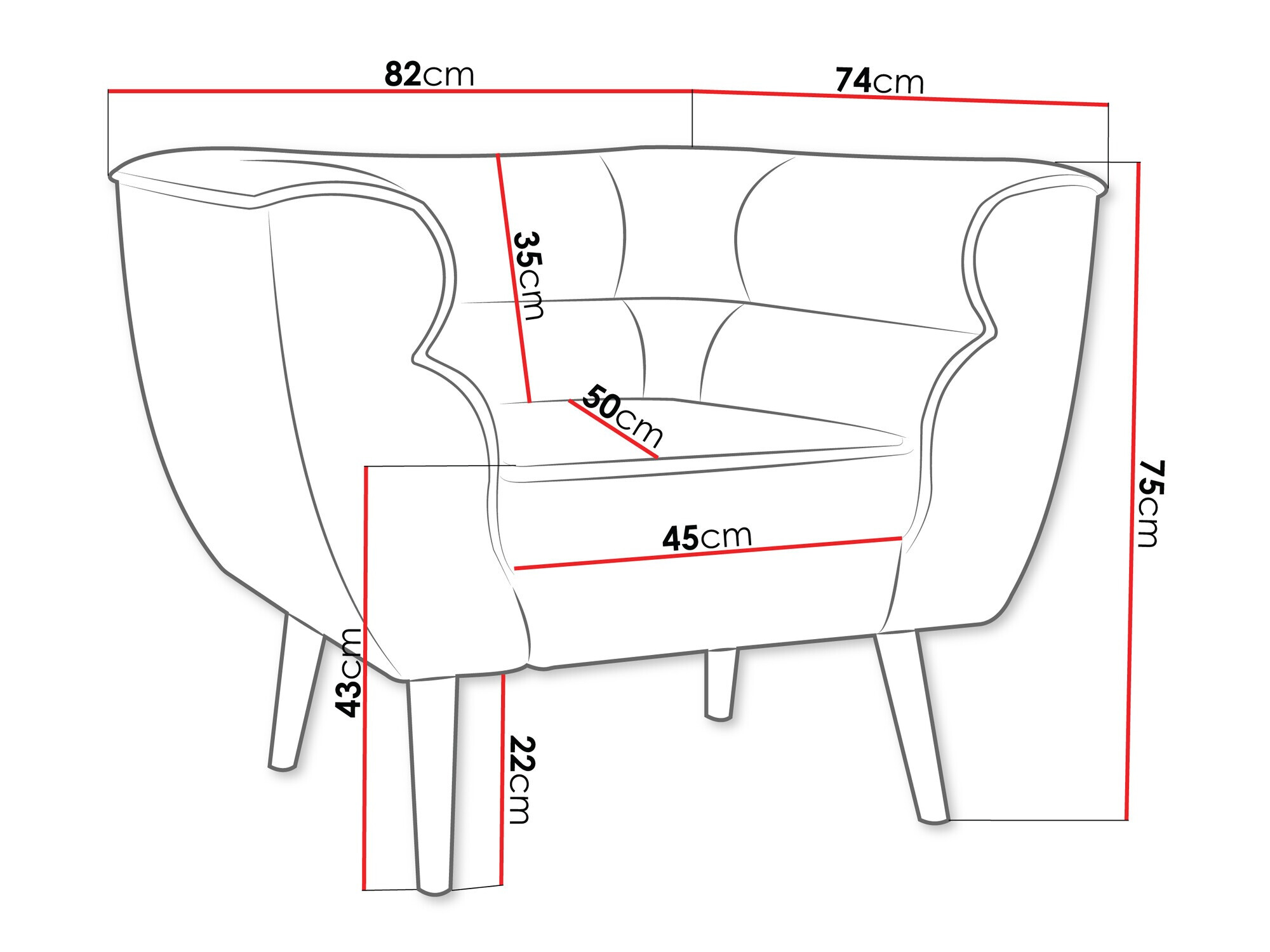 Fotelja Glenview 102 (Kronos 53)