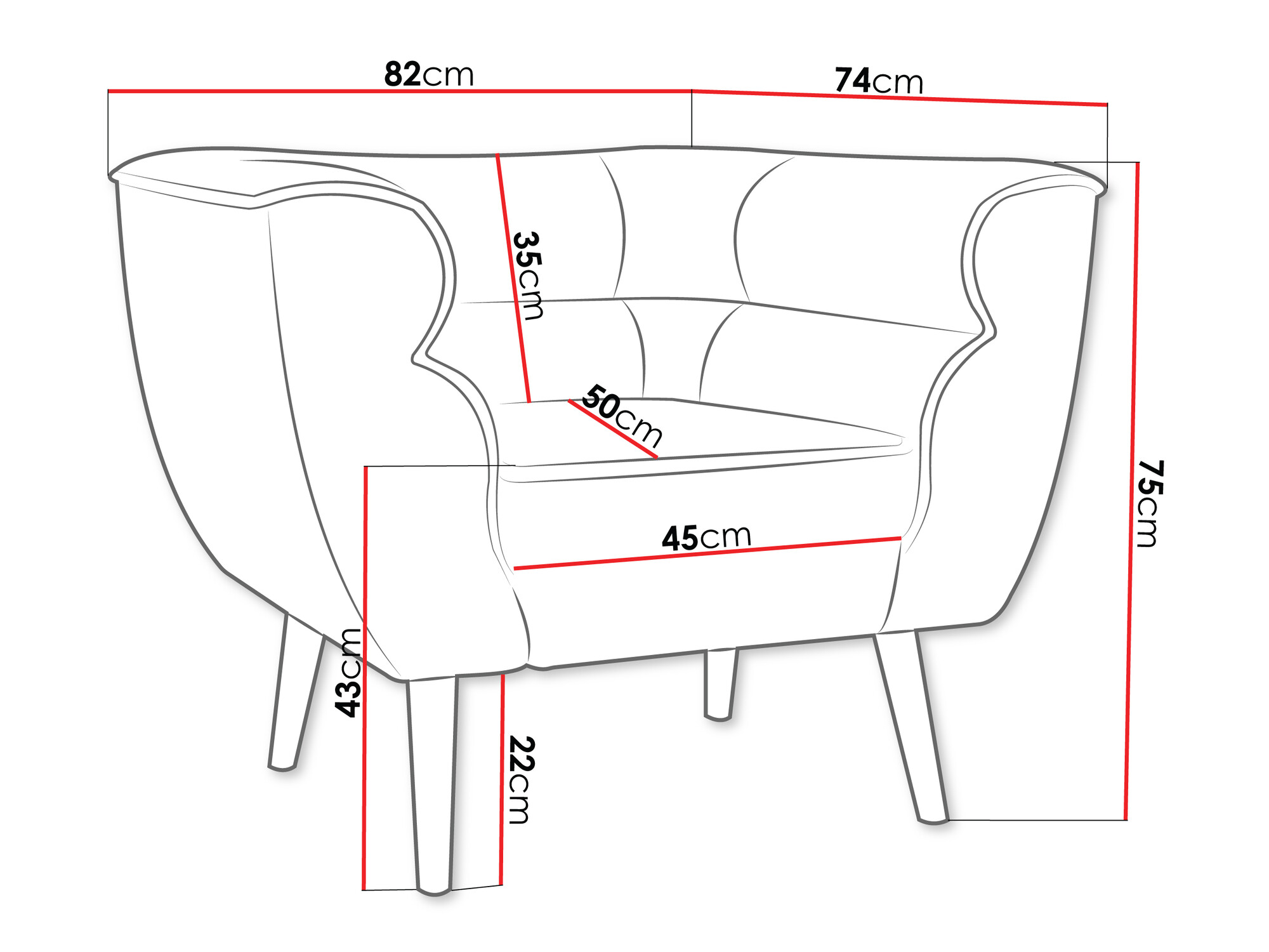 Fotelja Glenview 102 (Paros 02)
