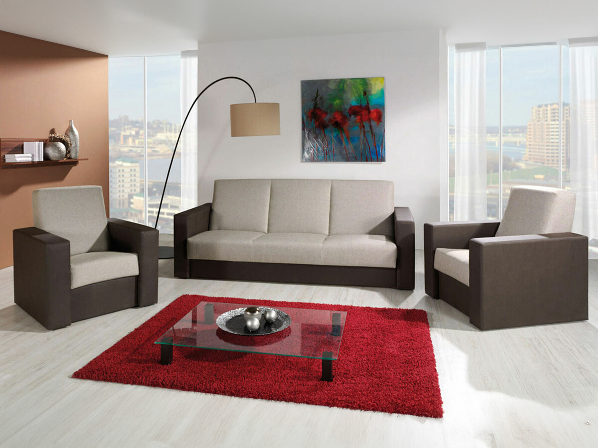 Set tapaciranog nameštaja Providence 171 (Soft 066 + Kreta 05)